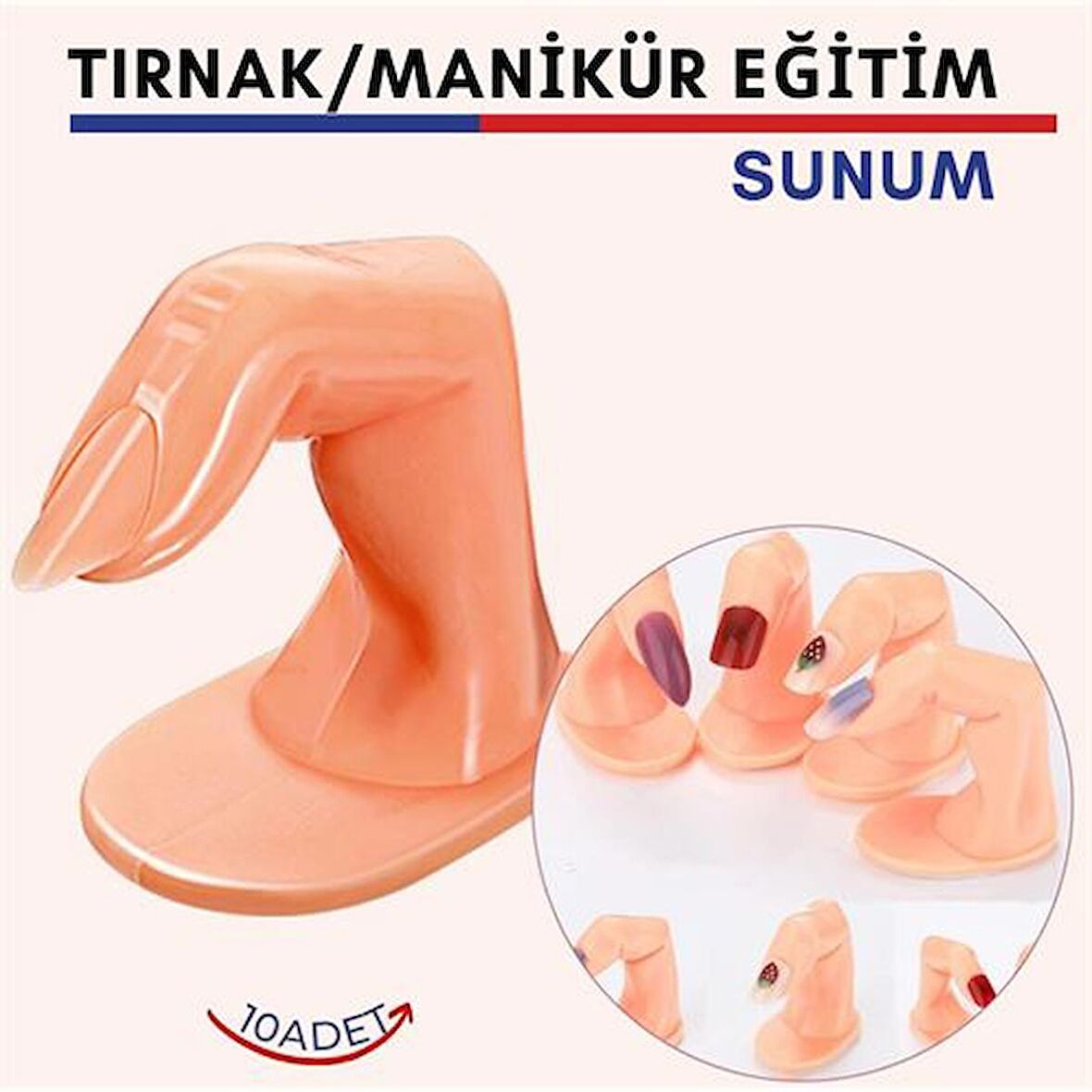 TransForMacion Protez Tırnak Manikür Eğitim ve Sunum Parmakları 10 adet 718235