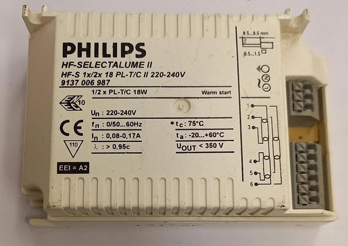 PHILIPS HF-S 1/2 18PL-T/C II SR 18W PLC ELEKTRONİK BALAST