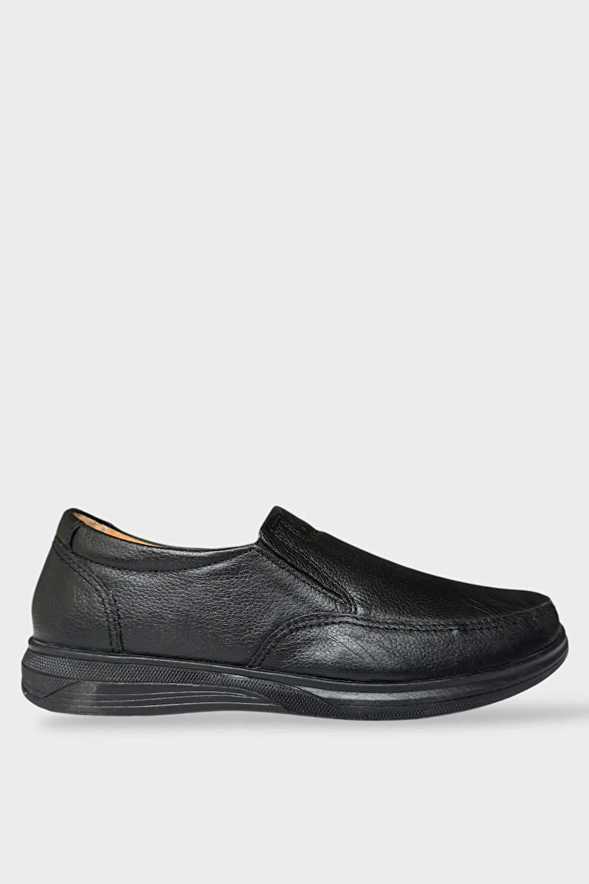 Erkek Günlük Hakiki Deri Ortopedik Ayakkabı SİYAH