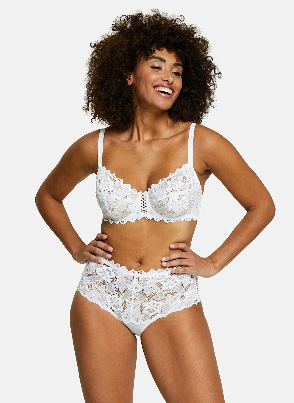 Sans Complexe Beyaz Balenli Sütyen 70564 SANS