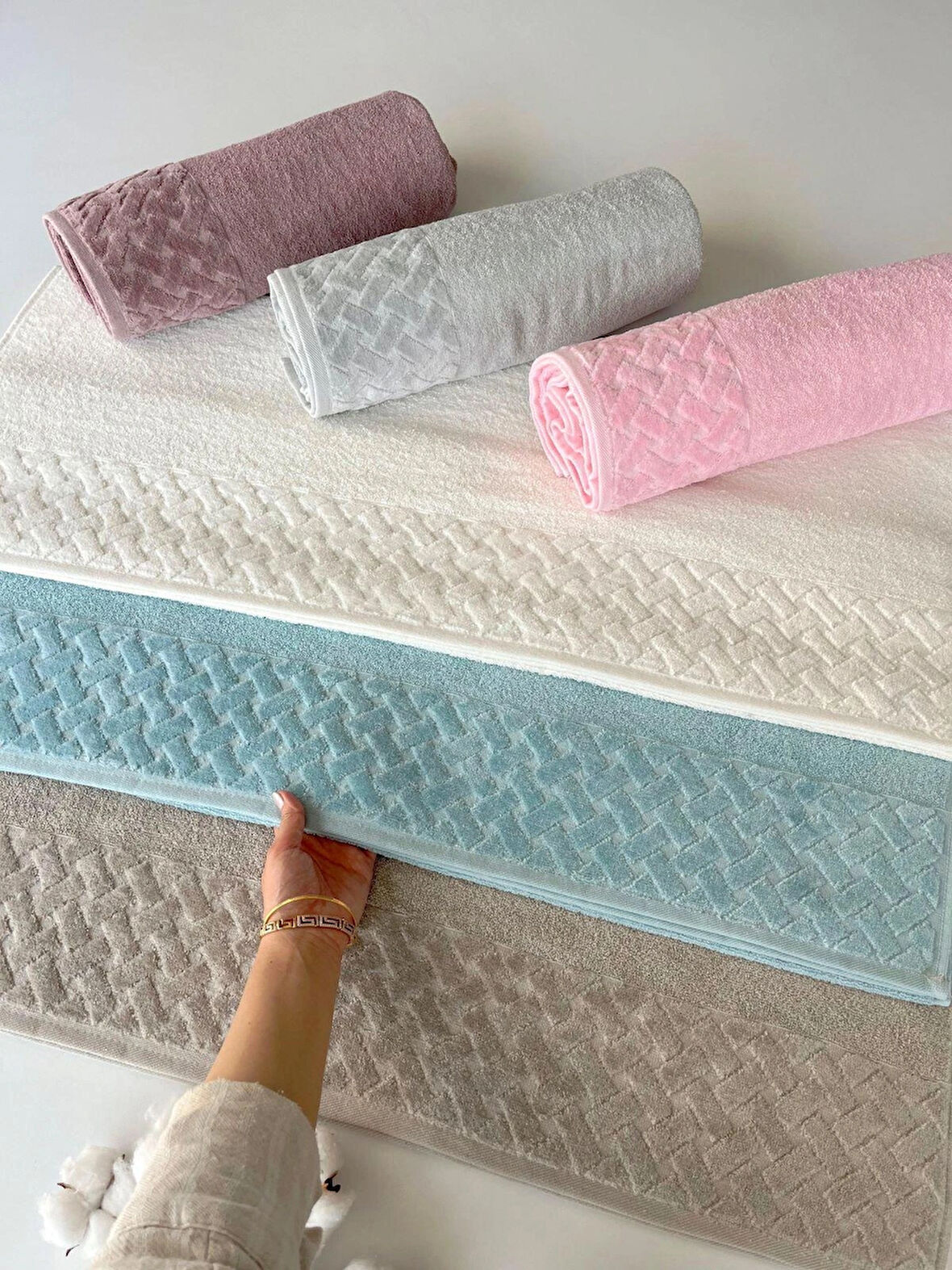 MYSOFT 90 X 150 HASIR BANYO HAVLUSU-LİLA