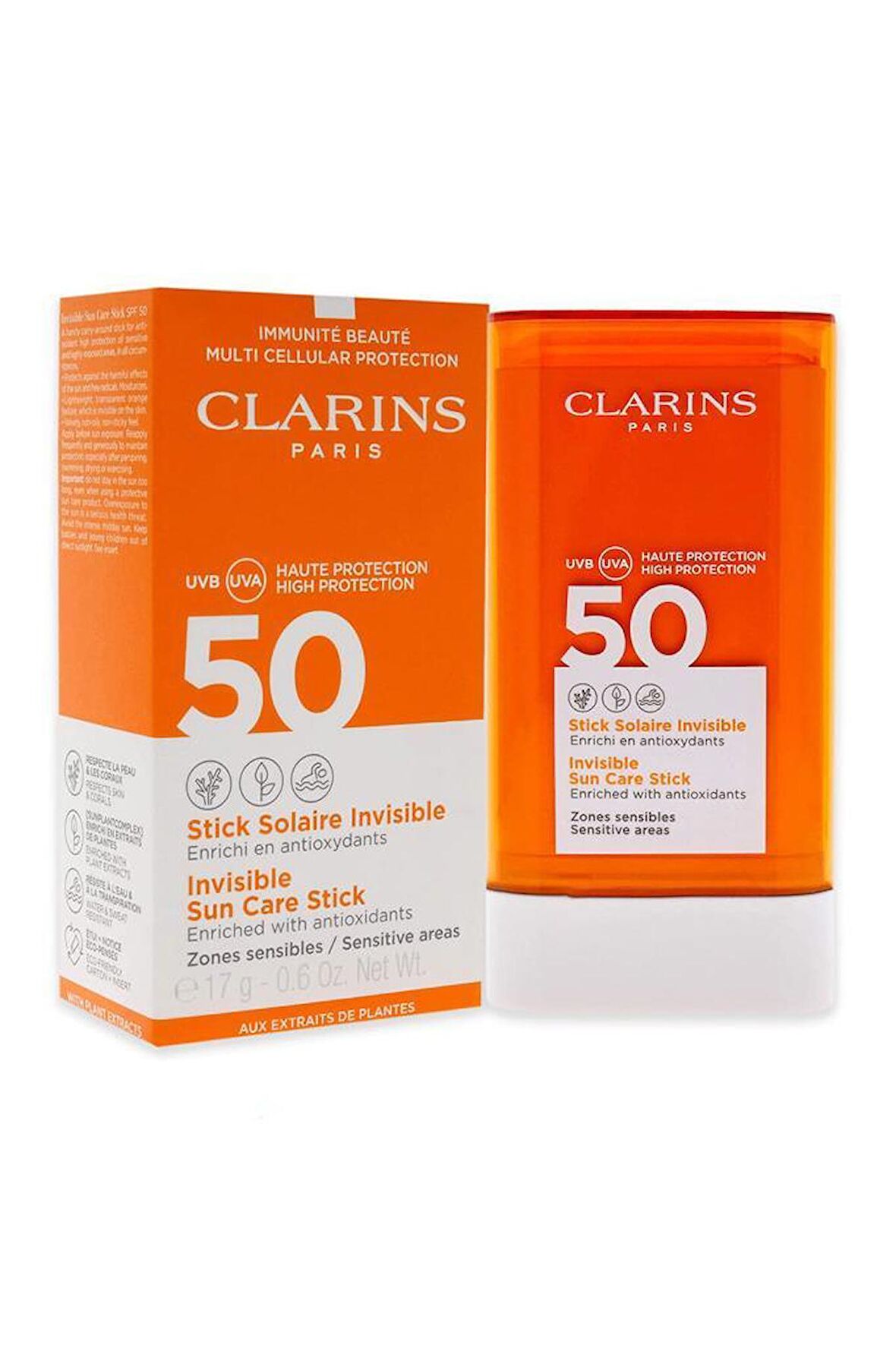 Clarins Invisible Sun Care Stick SPF50 17 gr Güneş Koruyucu Stick