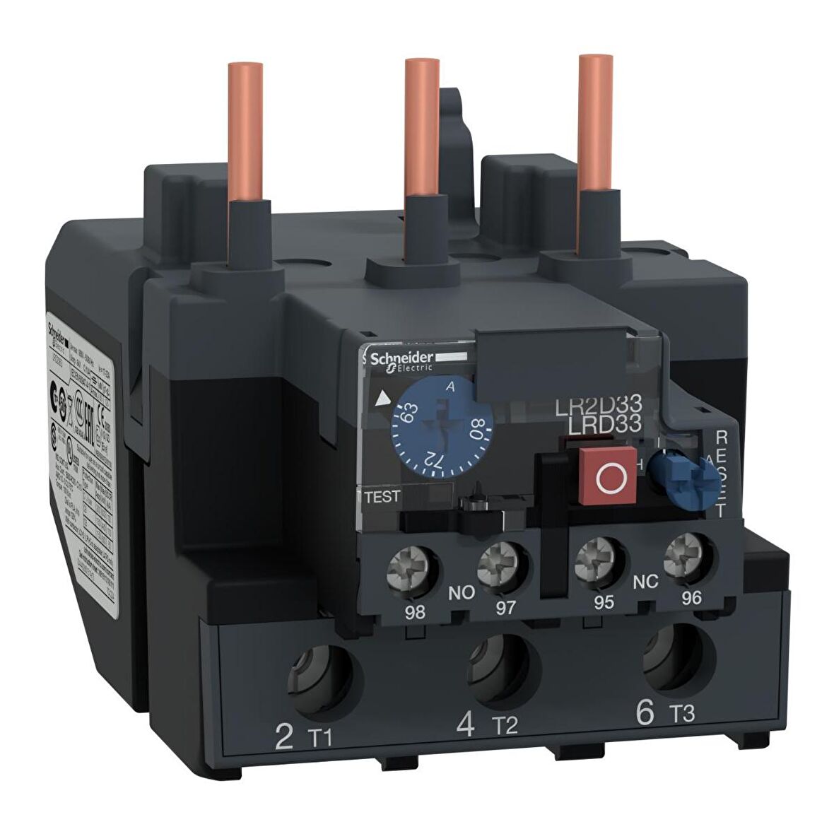 LRD3363 TeSys D Termal Aşırı Yük Röleleri - 63...80 A - Sınıf 10A