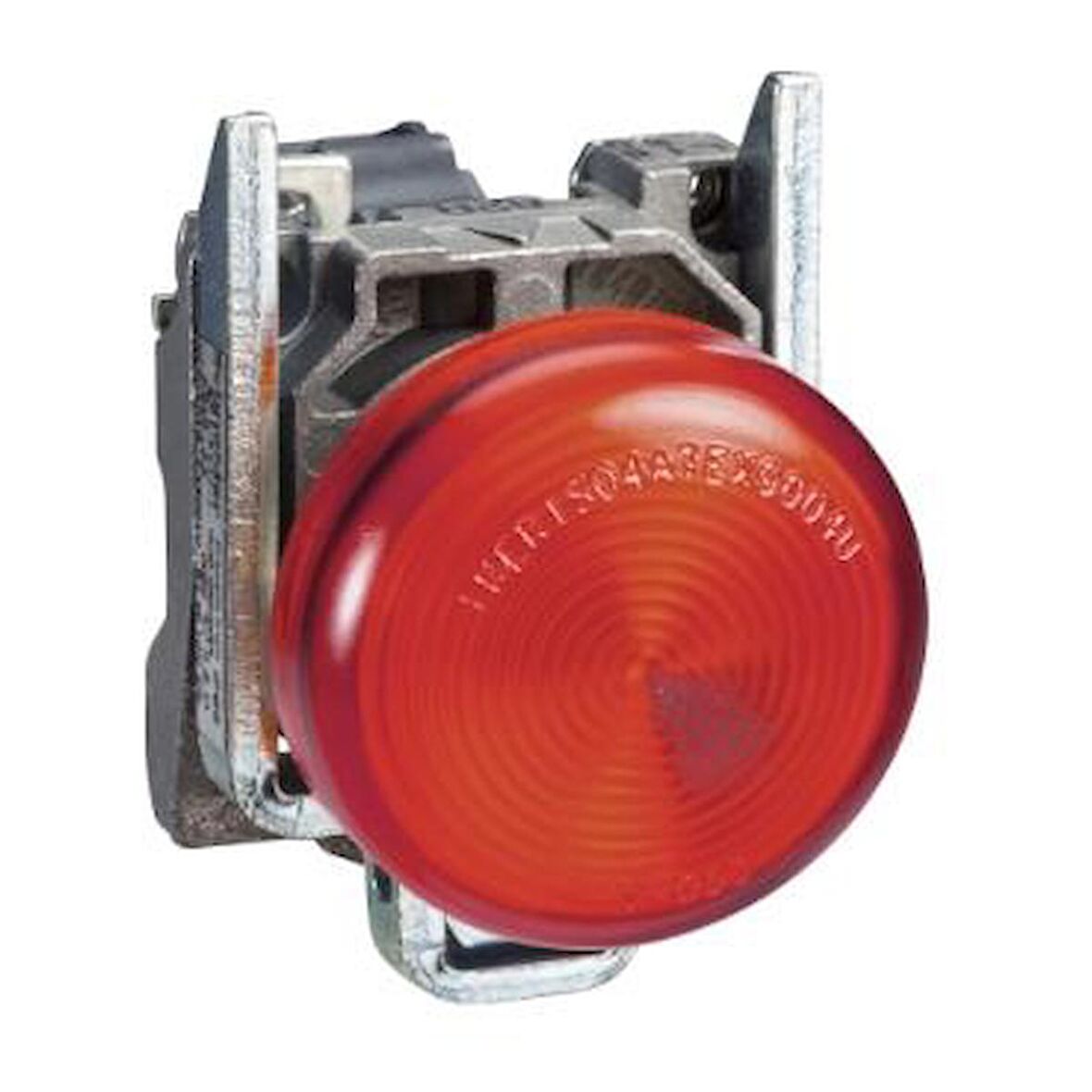 XB4BV64, <=250V BA9s ampul için kırmızı eksiksiz pilot ışığı Ø22 düz lens