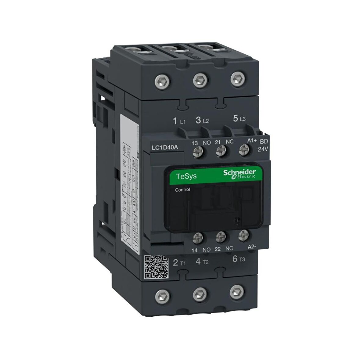 Schneıder,Kontaktor 18,5Kw 40A 24Vdc Lc1D40Abd