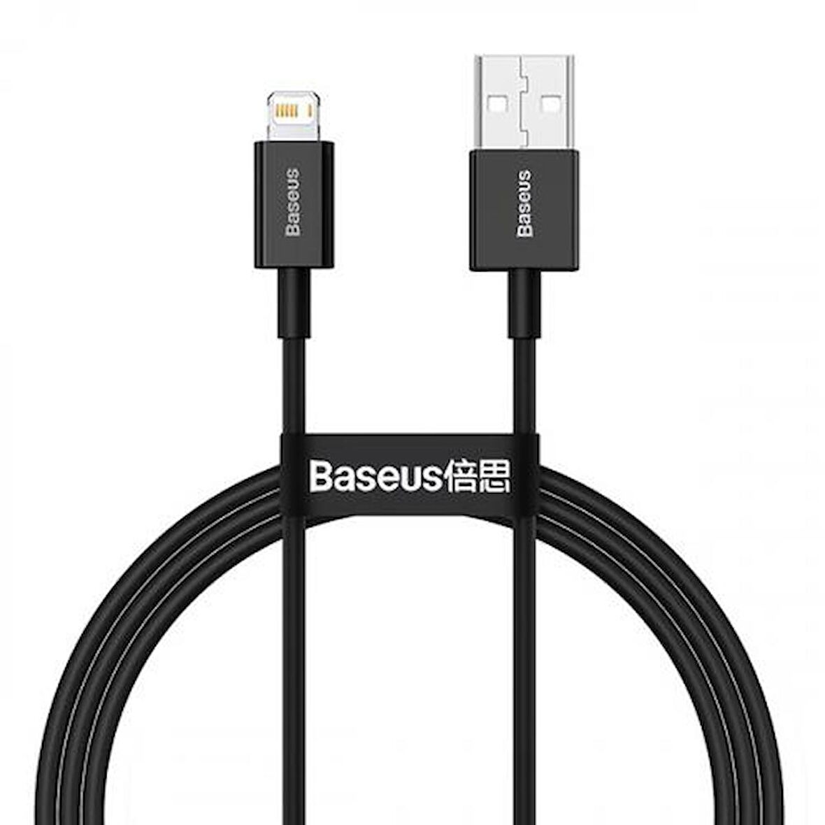 Baseus Super Şarj 1Mt 2.4A Ultra Hızlı İphone Şarj Kablosu 480MB/sn İphone 11 12 13 14 Pro Max Şarj