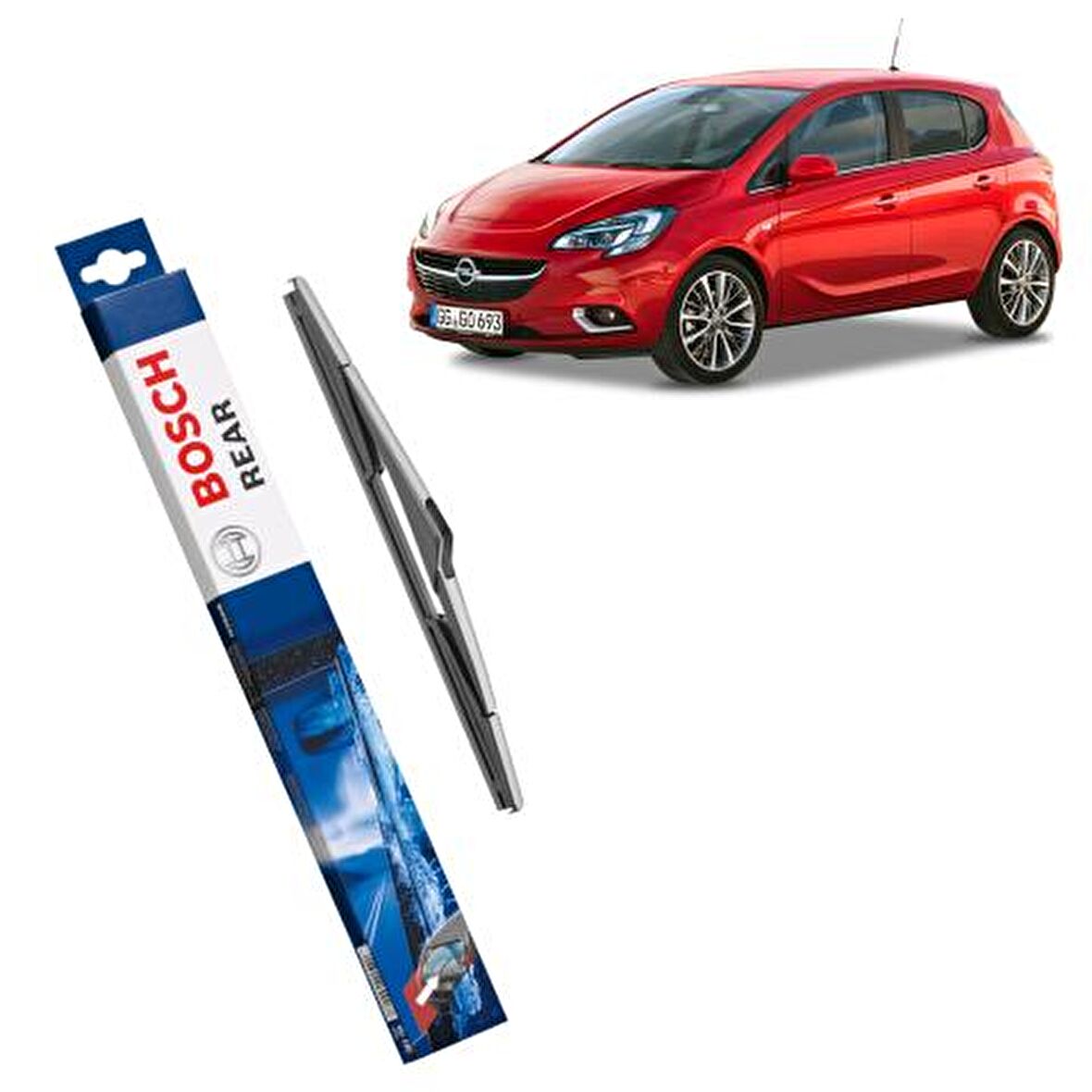 Opel Corsa E  Arka Silecek  Bosch Rear 2015-2017