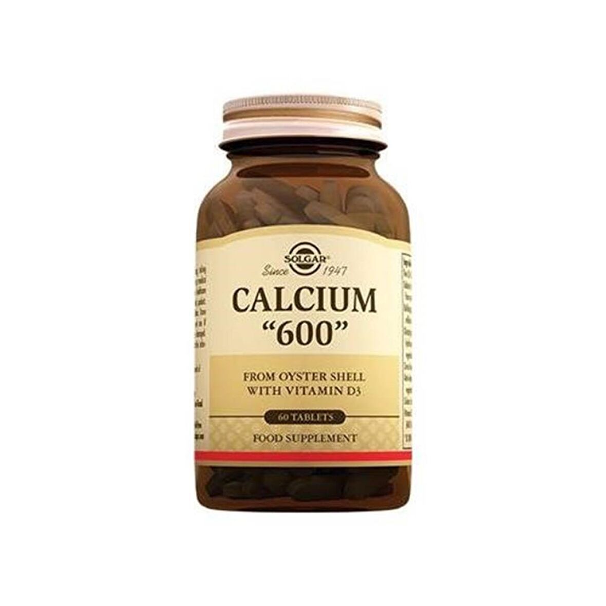 Solgar Calcium 600 (Oyster Shell) 60 Tablet