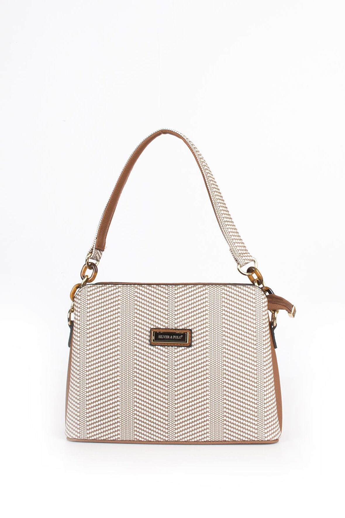 Silver Polo  Kadın Çapraz Çanta 937-33984 SILVER POLO ÇAPRAZ Kadın ÇANTASI M132 BEJ-MAT TABA
