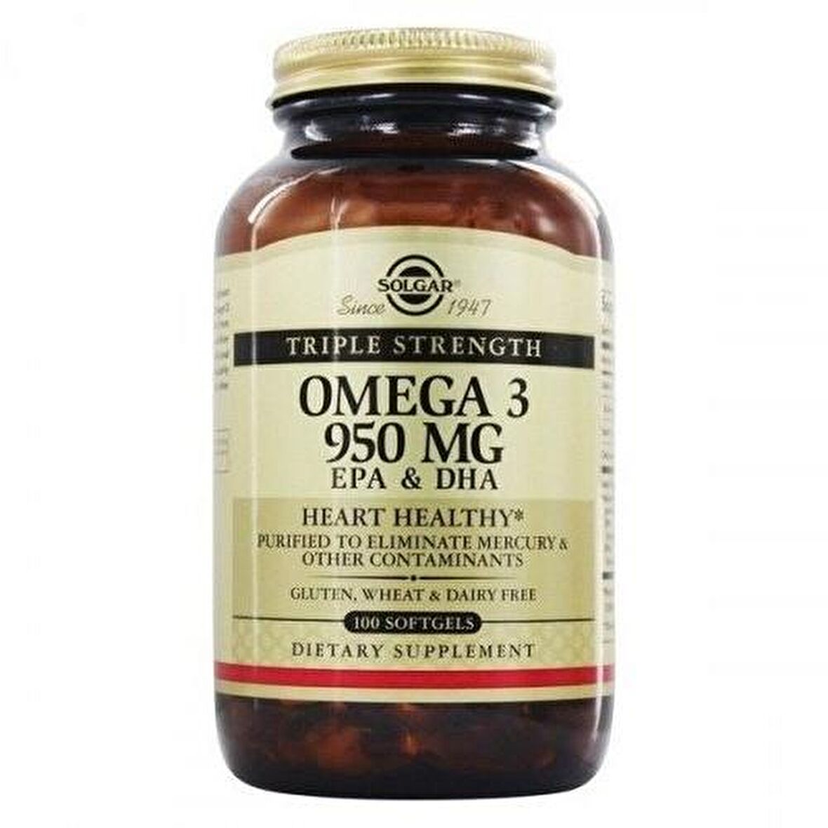 Solgar Omega 3 950 mg 100 Softgels Balık Yağı