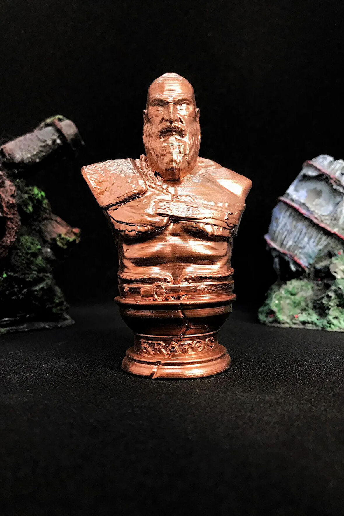 God Of War Kratos Büst 10cm - Bakır