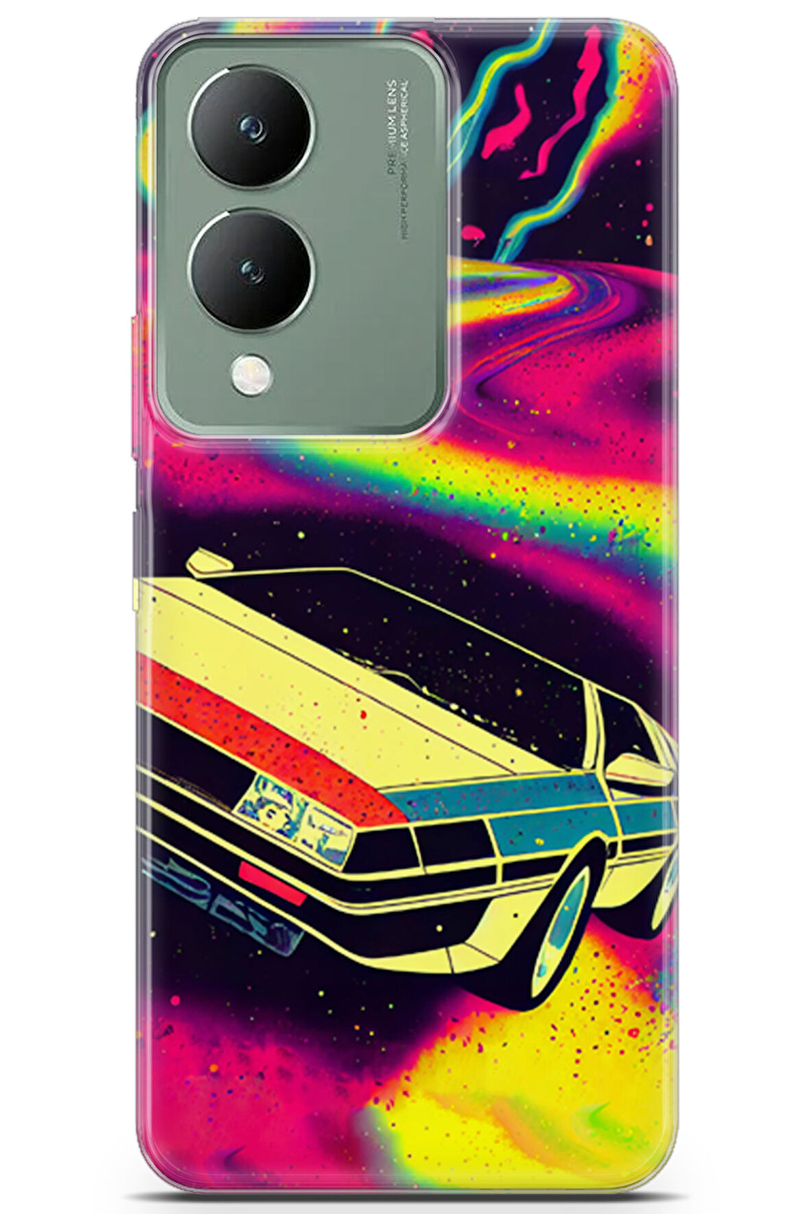 Vivo Y17S uyumlu Renkler 10 Telefon Kılıfı Delorean