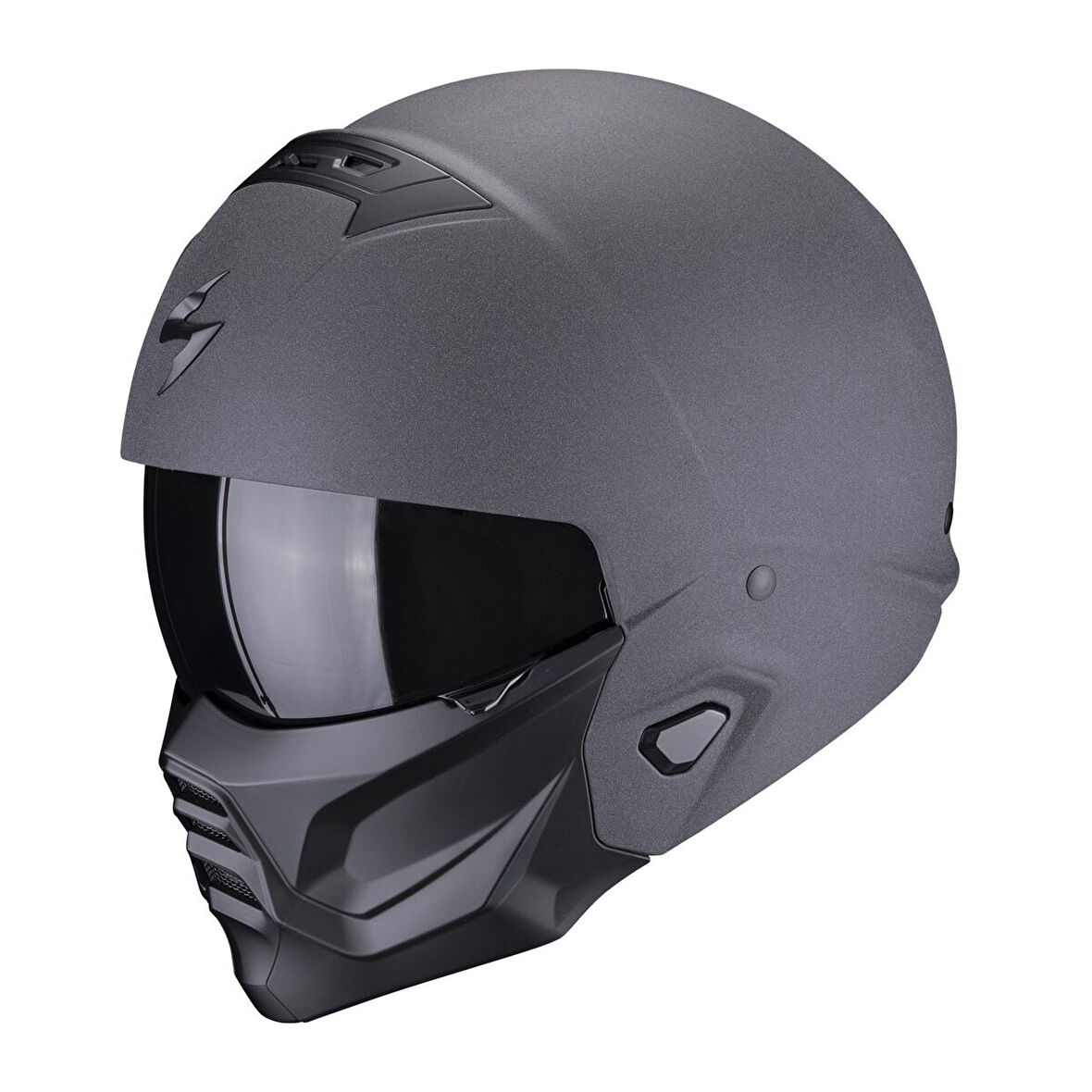 Scorpion EXO COMBAT 2 Graphite Modüler Motosiklet Kaskı Koyu Gri