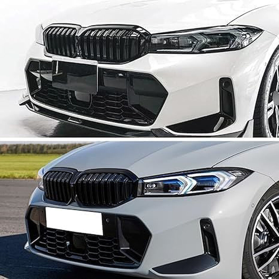 Bmw 3 serisi G20 Lci ön panjur böbrek 2023+ Sonrası Uyumlu