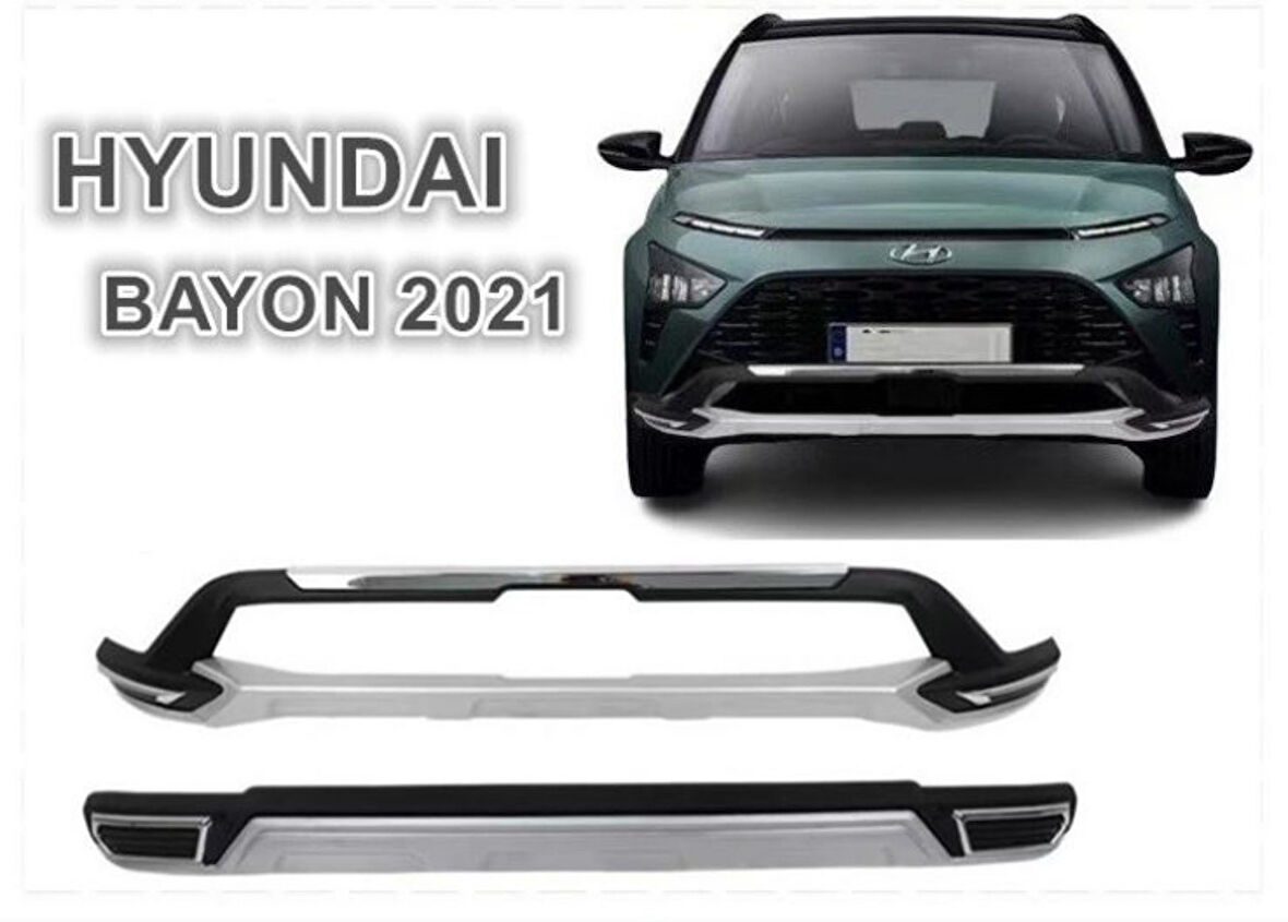 Hyundai Bayon Ön ve Arka Tampon Koruma 2021+ uyumlu