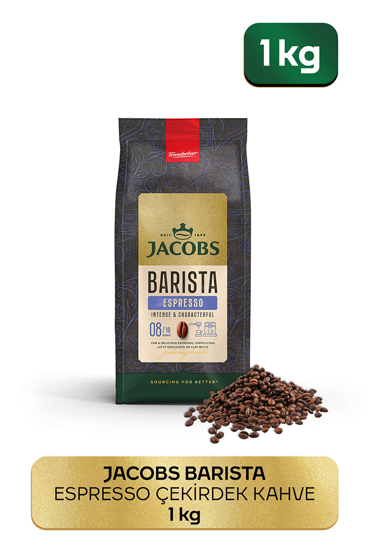 Jacobs Barista Editions Çekirdek Kahve Espresso 1 Kg