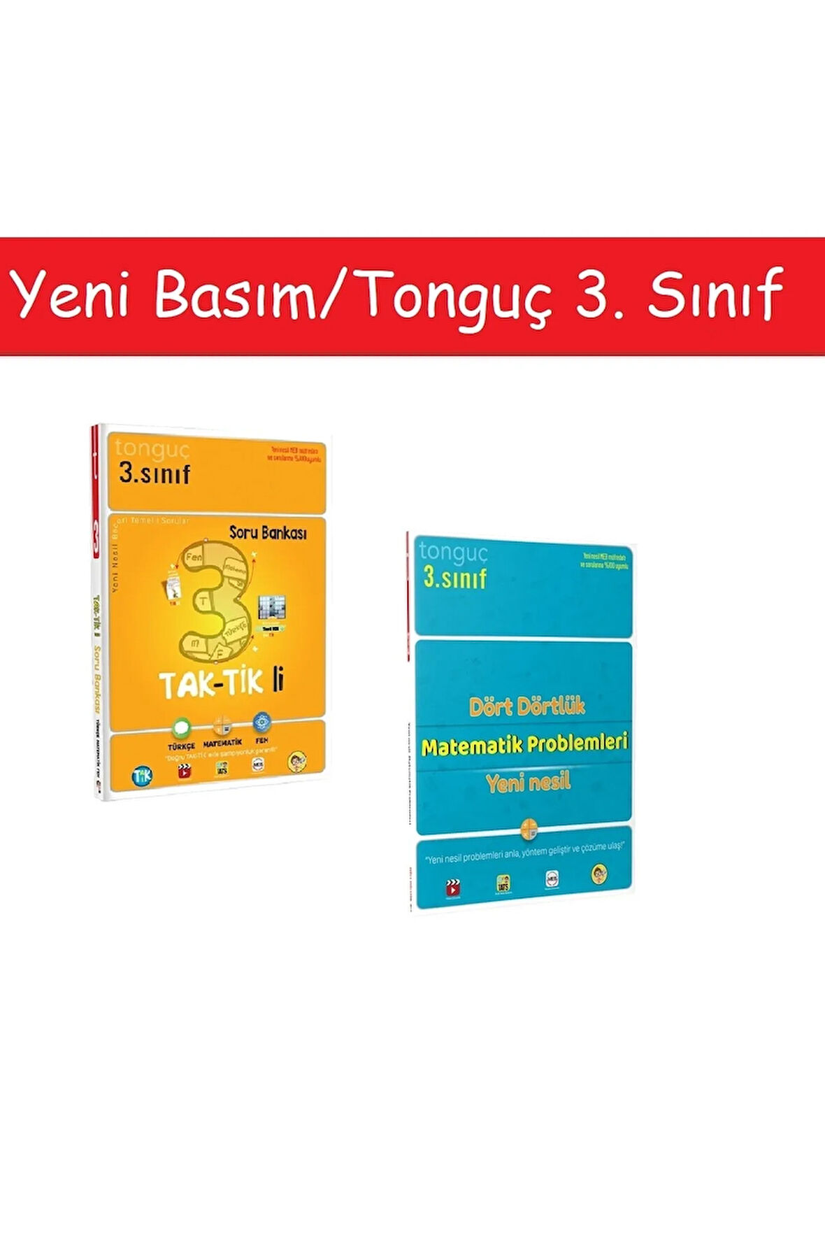 Tonguç 3. Sınıf Taktikli Soru Bankası & 3. Sınıf Dört Dörtlük Matematik
