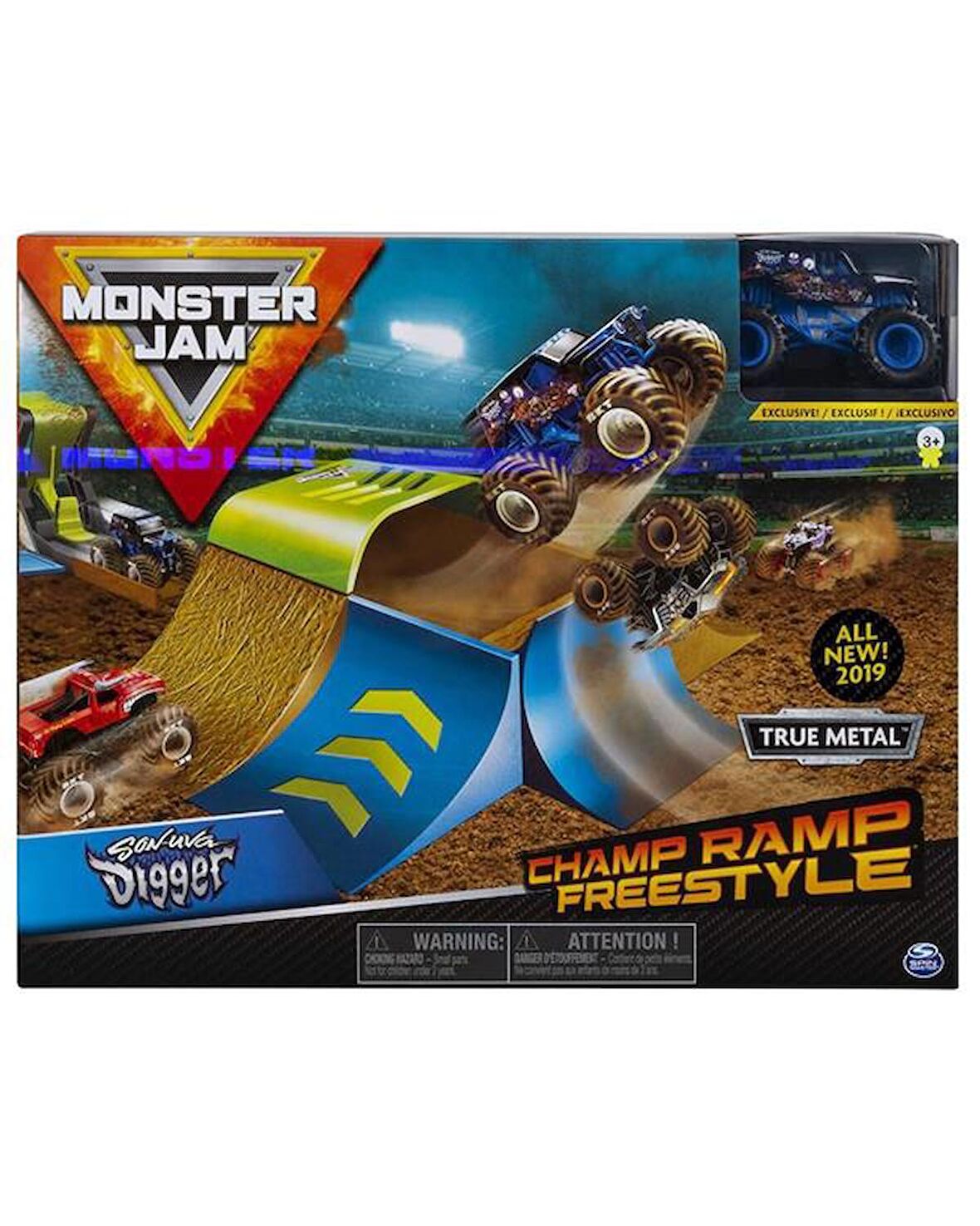 Spin Master Monster Jam 1:64 Oyun Seti Champ Ramp Freestyle