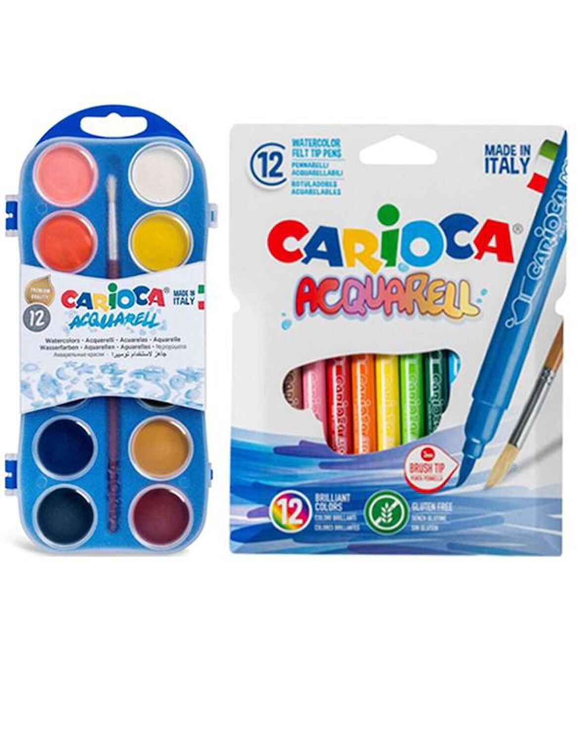Carioca Acquarell Keçeli Kalem ve Sulu Boya Seti