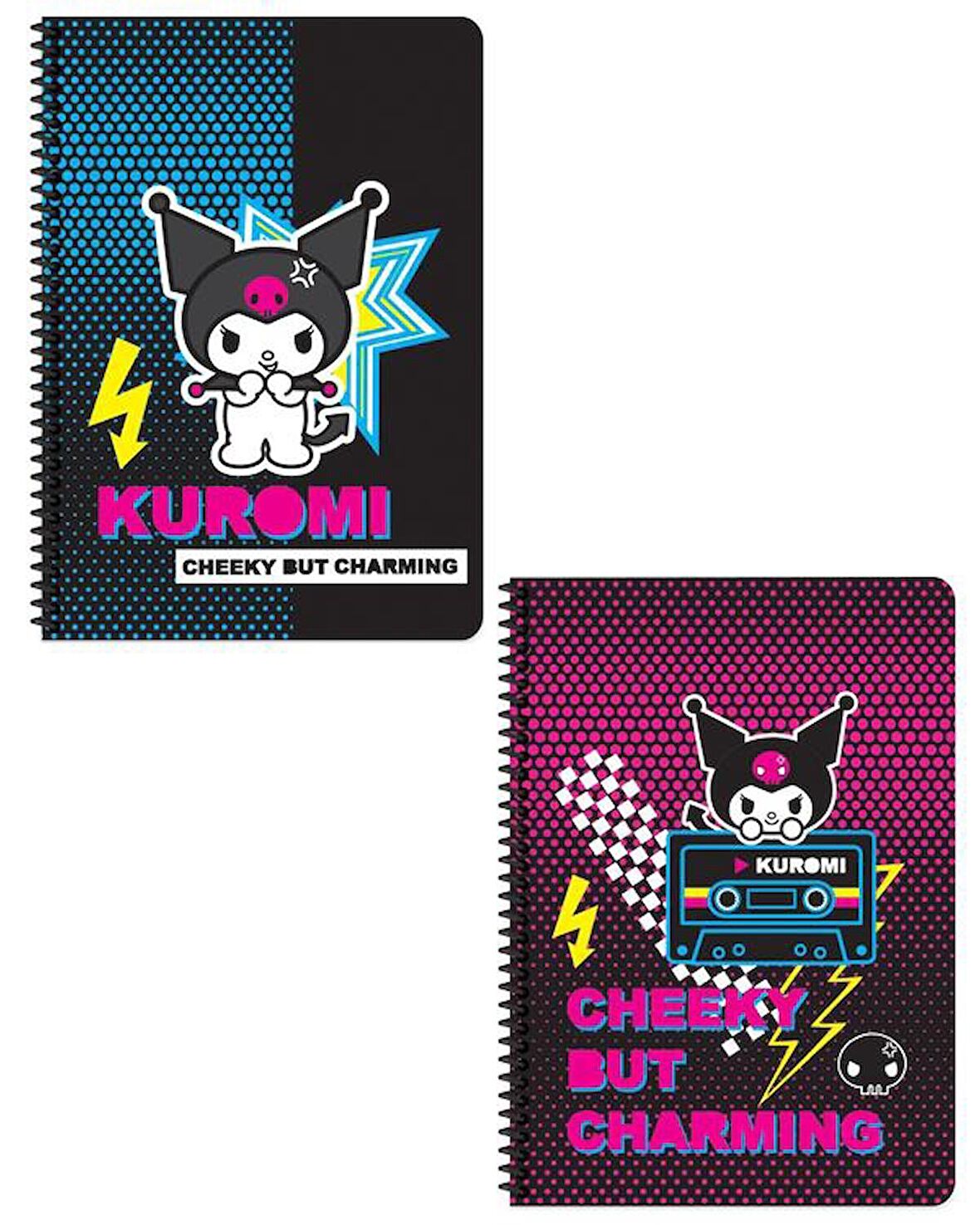 Keskin Color Kuromi A4 80 Yaprak Karton Kapak Defter 2 li Set 1