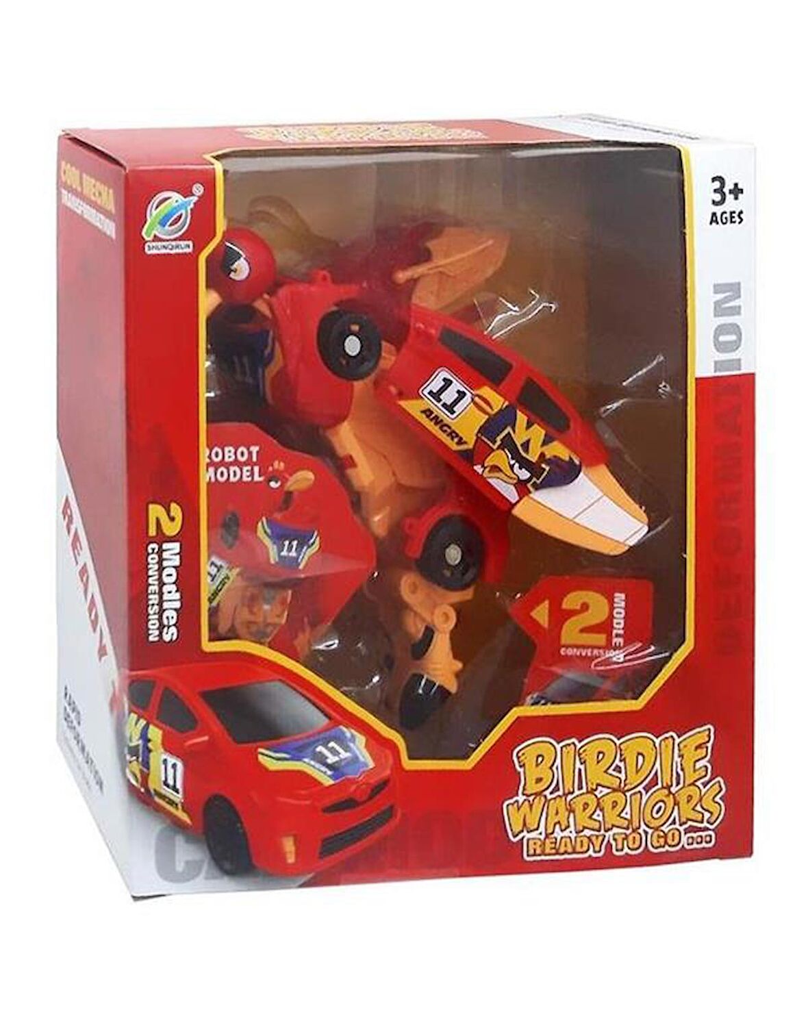 Ctoys Kuşa Dönüşebilen Oyuncak Araba 339-60 Kırmızı