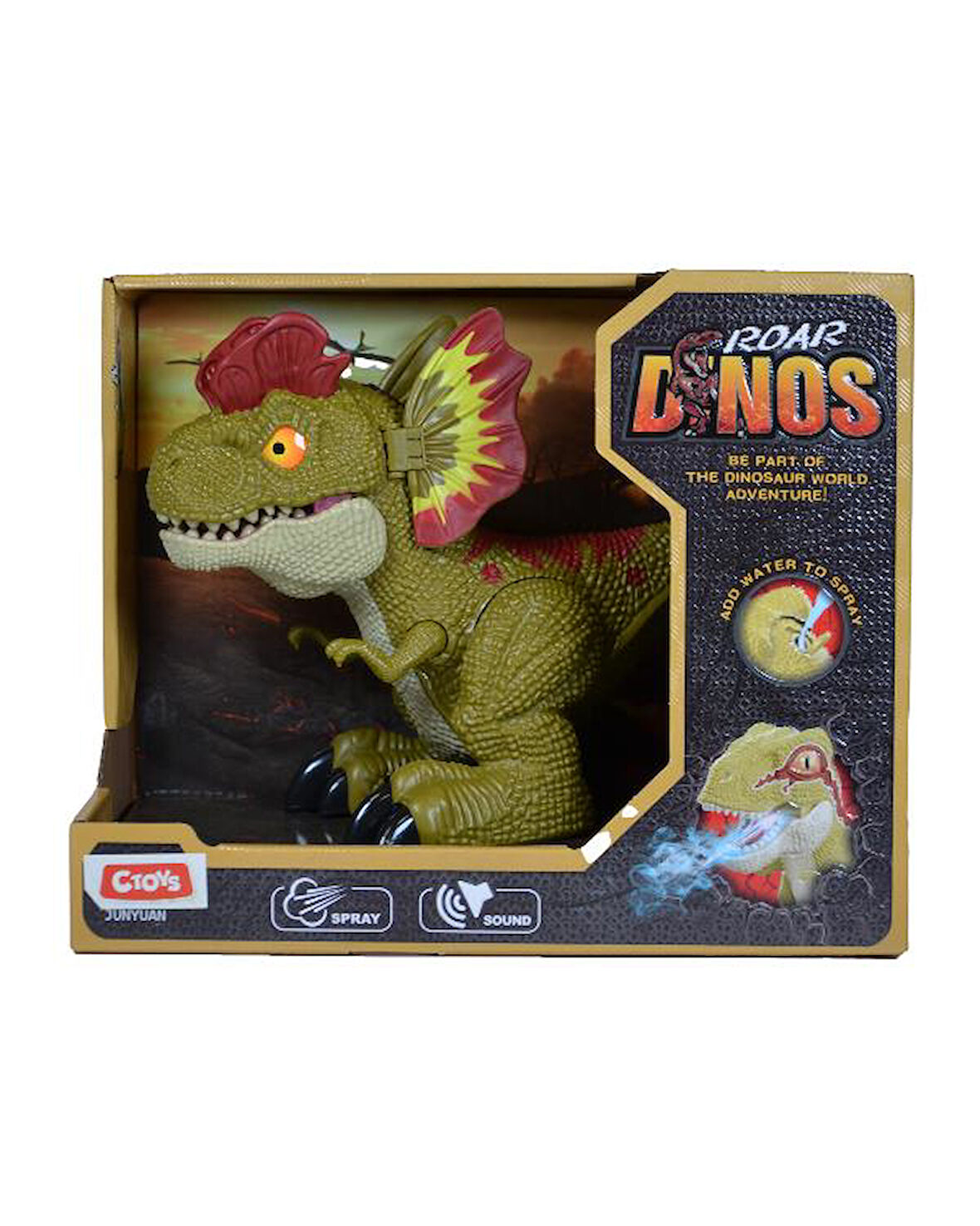 Ctoy Roar Dinos Dilophosaurus Açık Yeşil QX026