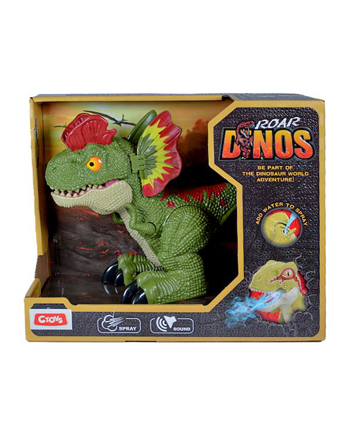 Ctoy Roar Dinos Dilophosaurus Yeşil QX026