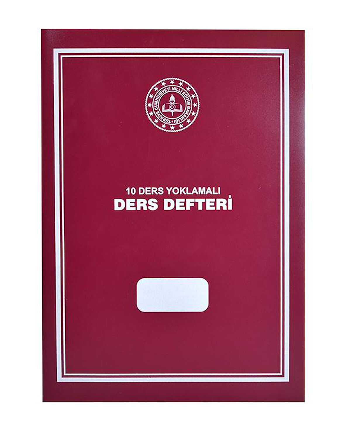  10 Ders Yoklamalı Ders Defteri 28x41 Kırmızı Plastik Kapak