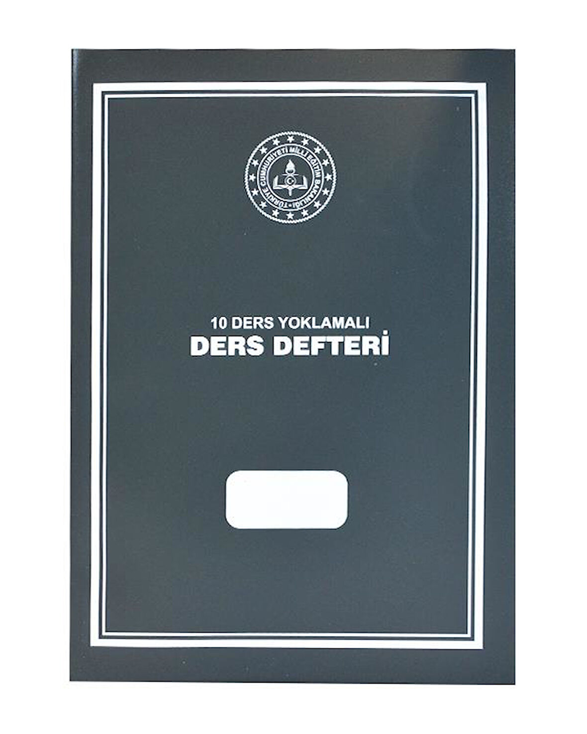 10 Ders Yoklamalı Ders Defteri 28x41 Gri Plastik Kapak