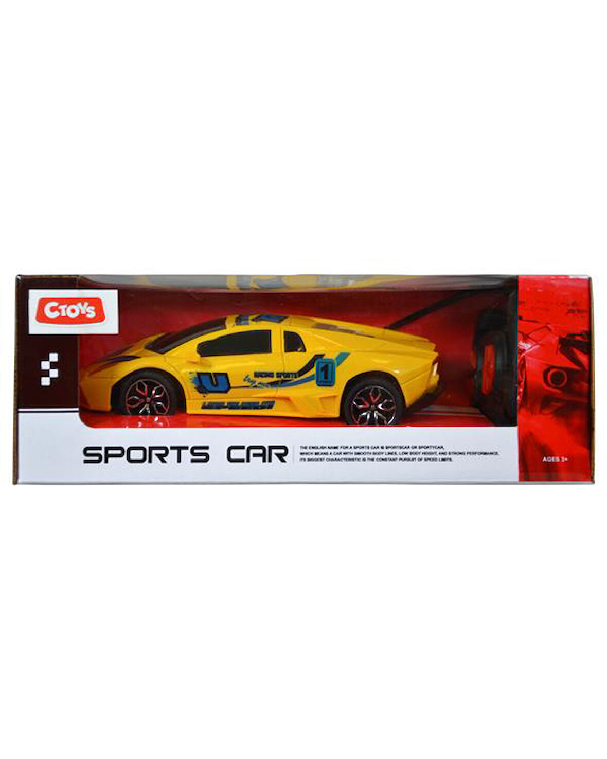 Ctoys Sports Car 27 Mhz Full Fonksiyon Uzaktan Kumandalı Ferrari Sarı CE 04