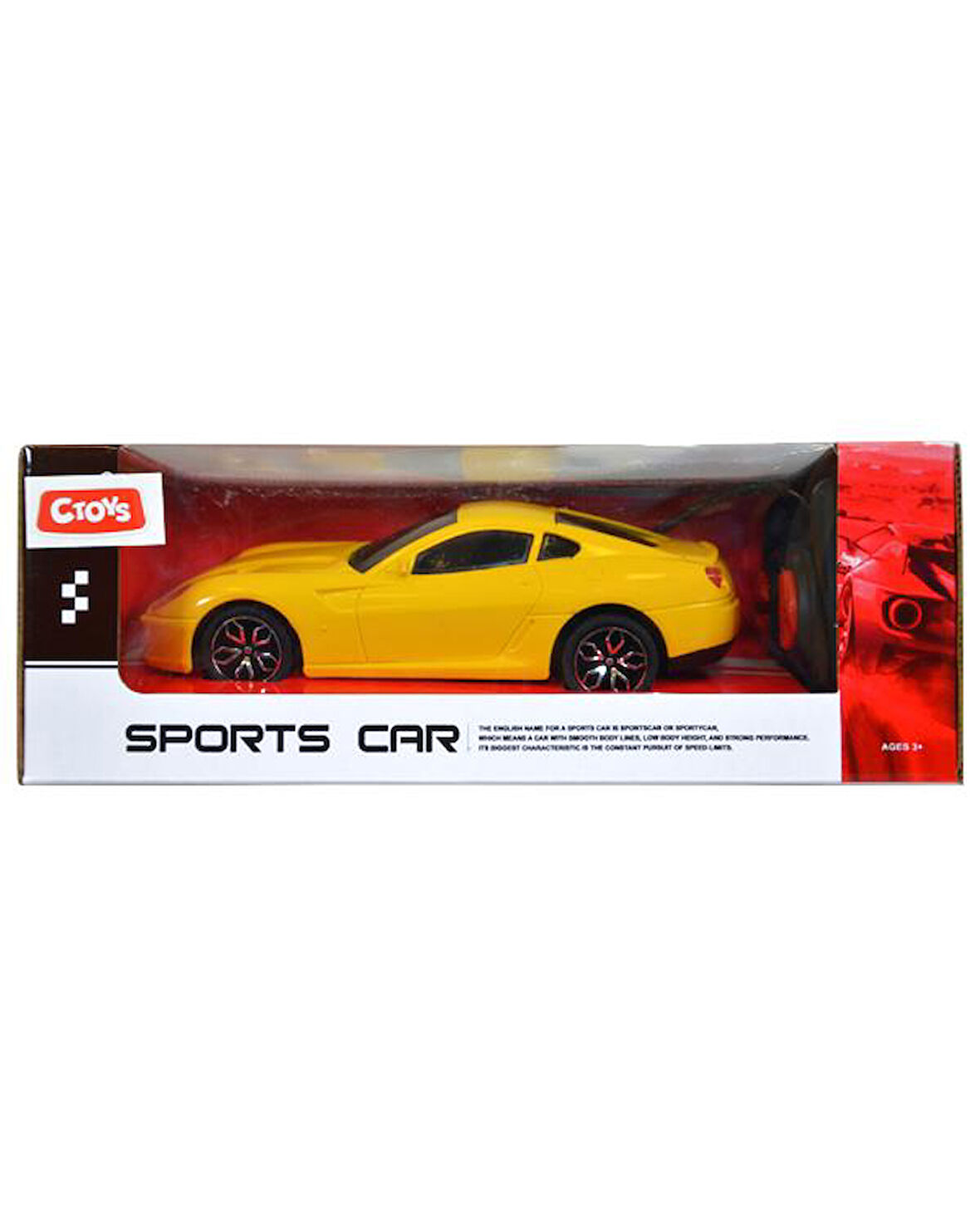 Ctoys Sports Car 27 Mhz Full Fonksiyon Uzaktan Kumandalı Chevrolet Corvette Sarı CE 07