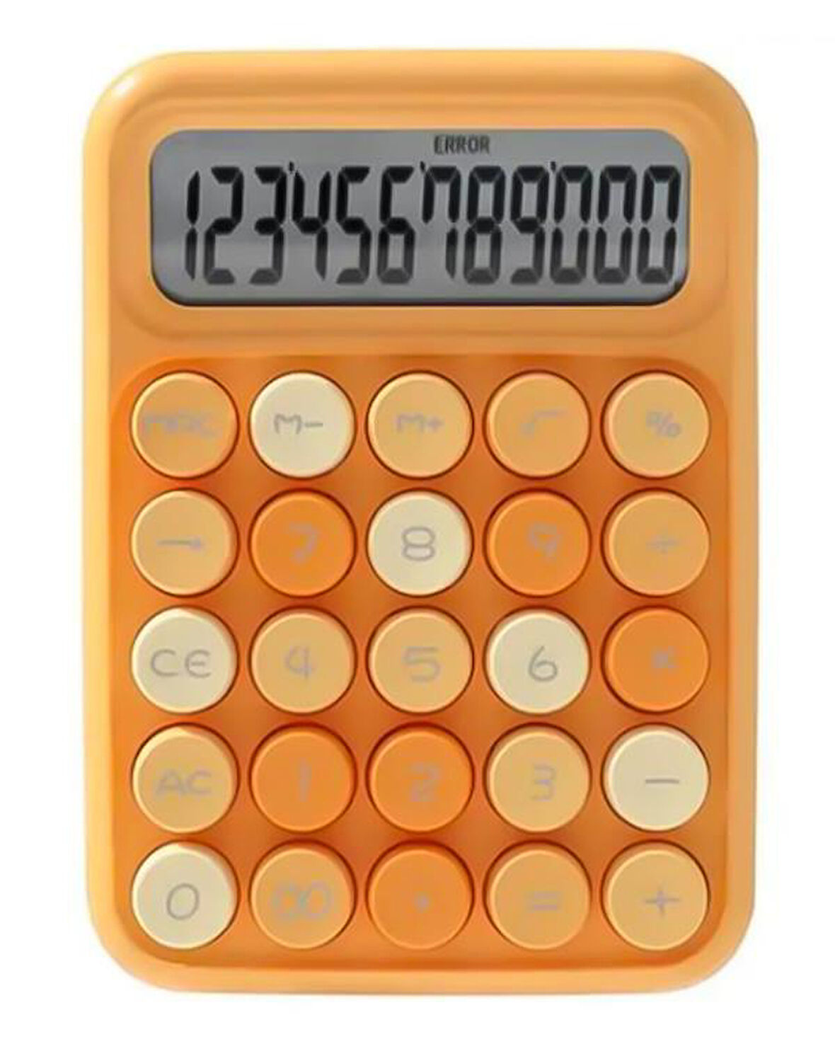 Runzon Renkli Elektronik Hesap Makinesi Turuncu RZ817