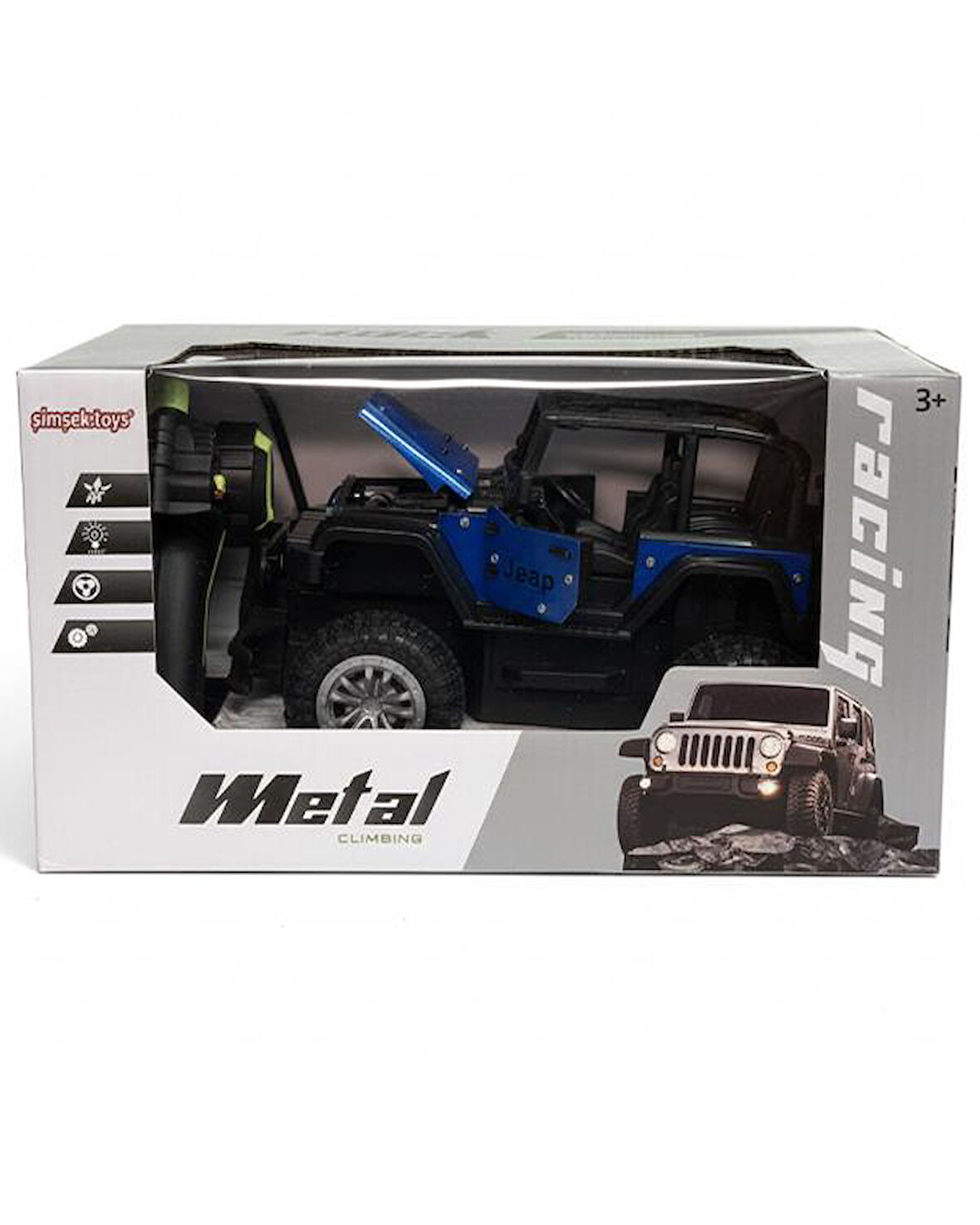 Şimşek Toys Uzaktan Kumandalı 1:20 Şarjlı Metal Off Road Işıklı Safari Aracı Lacivert 690