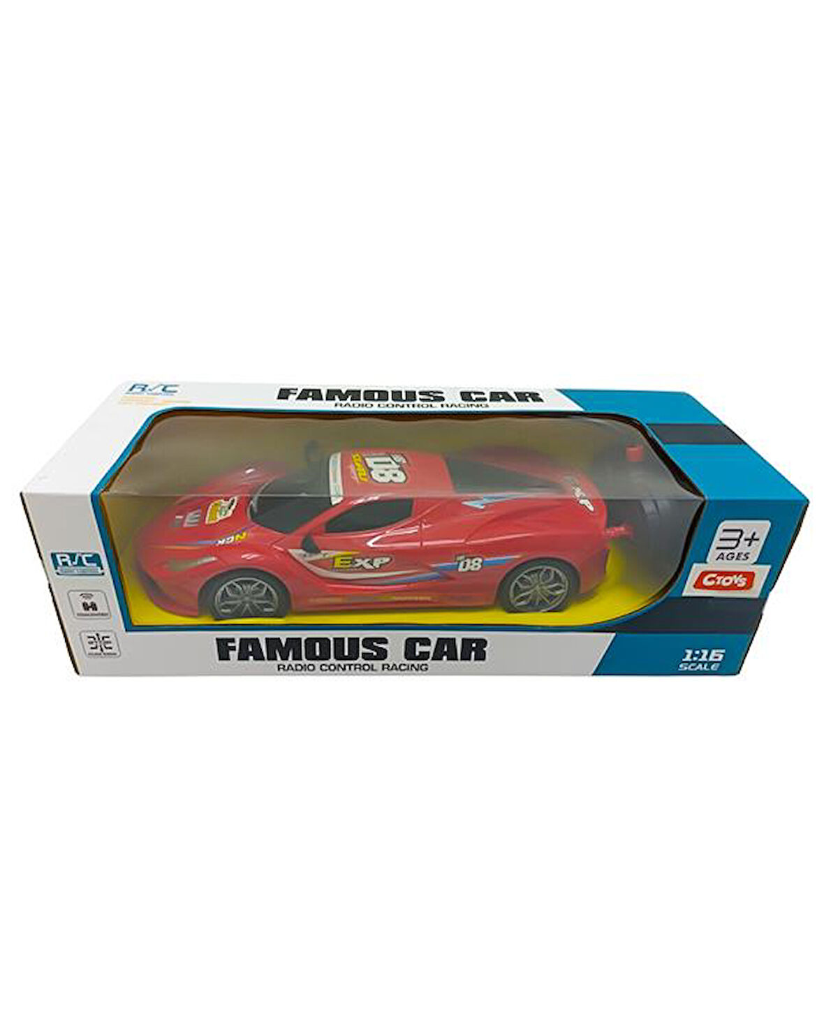 Ctoys Uzaktan Kumandalı 1:16 Spor Araba Kırmızı 89943A