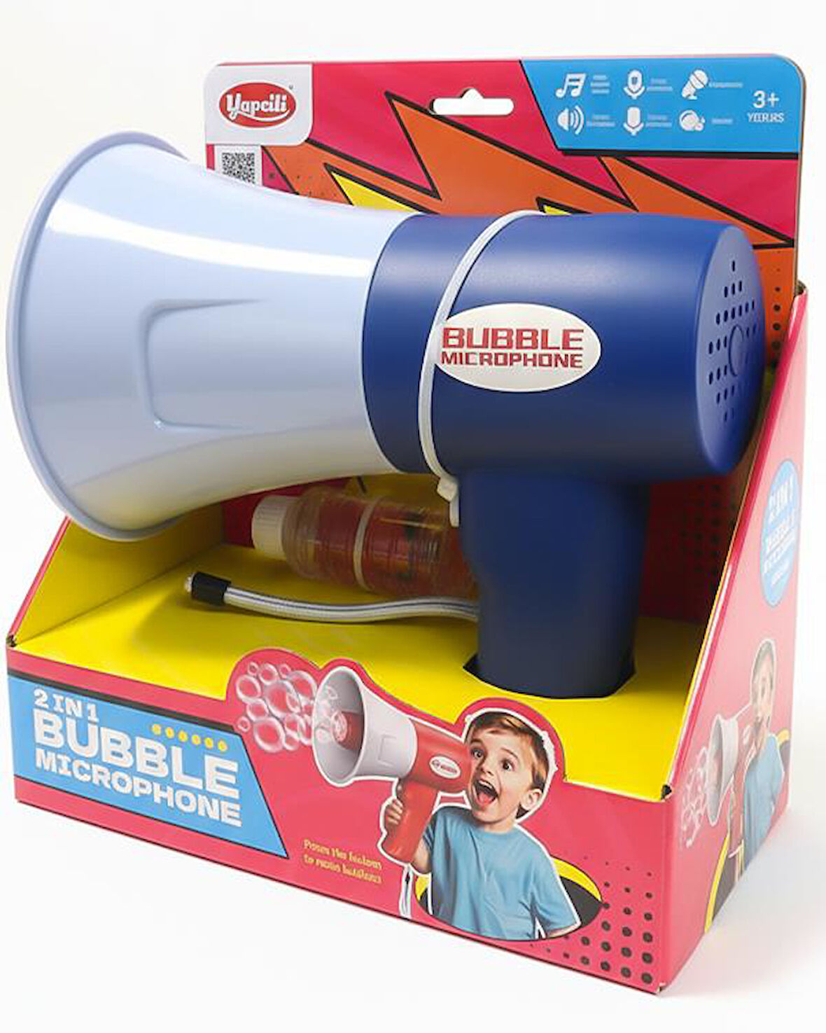 Karsan Oyuncak Köpük Atan Ses Kayıtlı Megafon Mavi 44324G