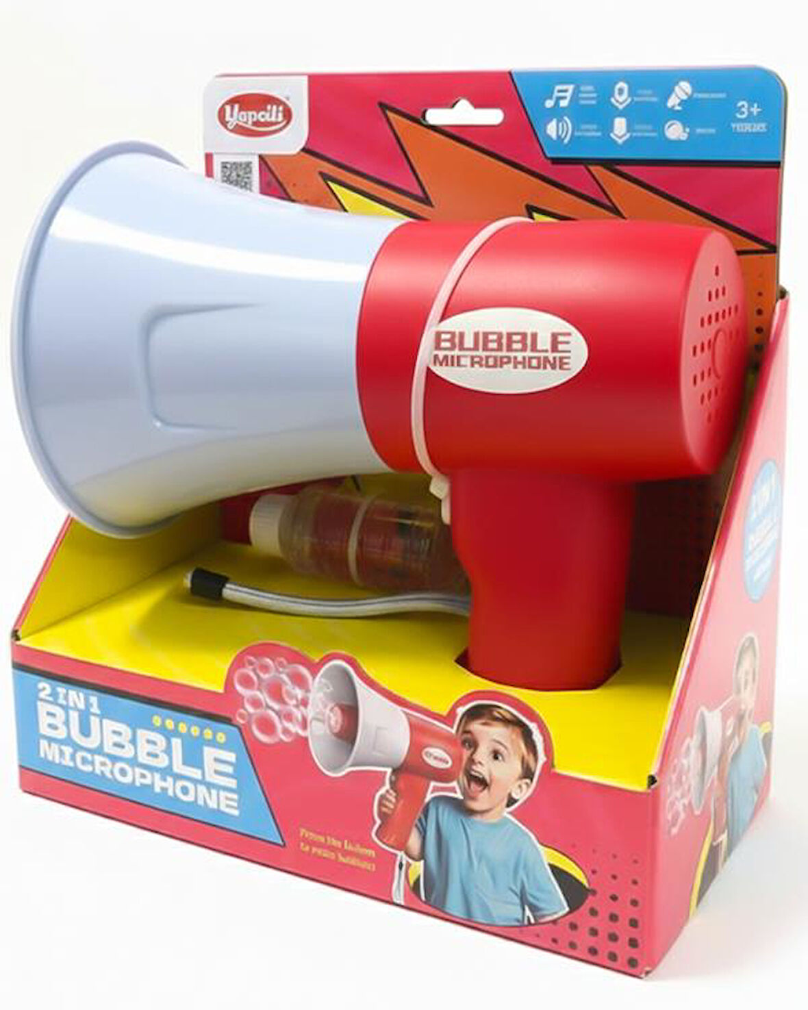 Karsan Oyuncak Köpük Atan Ses Kayıtlı Megafon Kırmızı 44324G