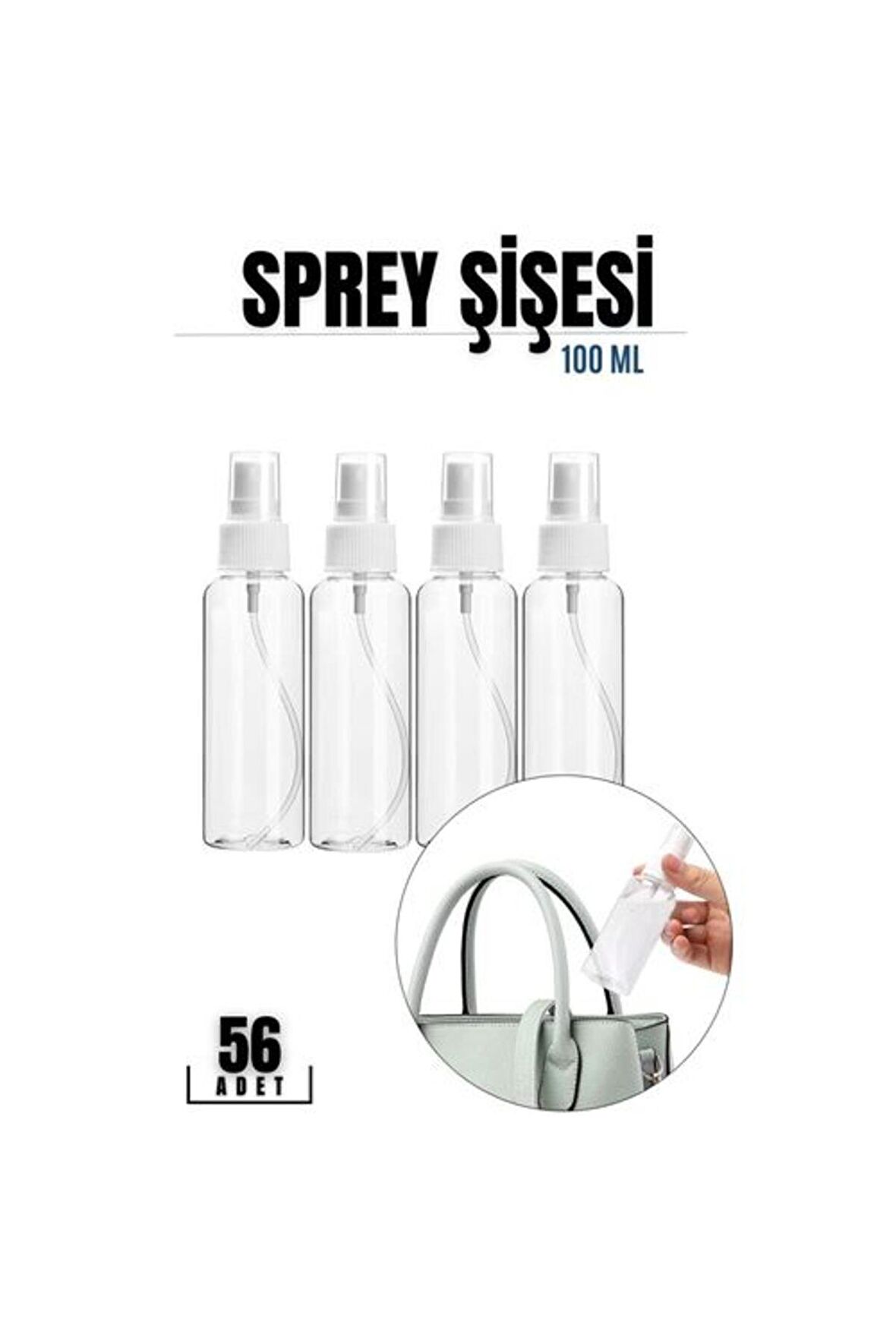 40+16 ADET 100 Ml Püskürtücü Boş Sprey Şişe