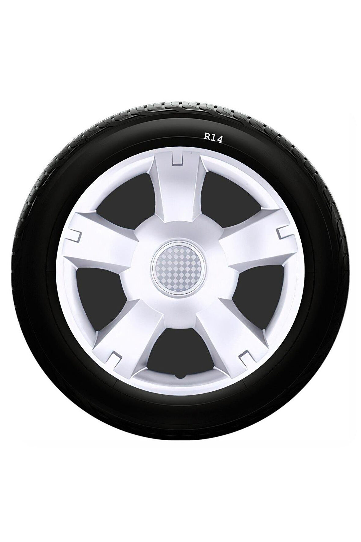 Mazda Uyumlu 14 Inc Kırılmaz SKS Jant Kapağı 1 Takım 4 Adet No:201