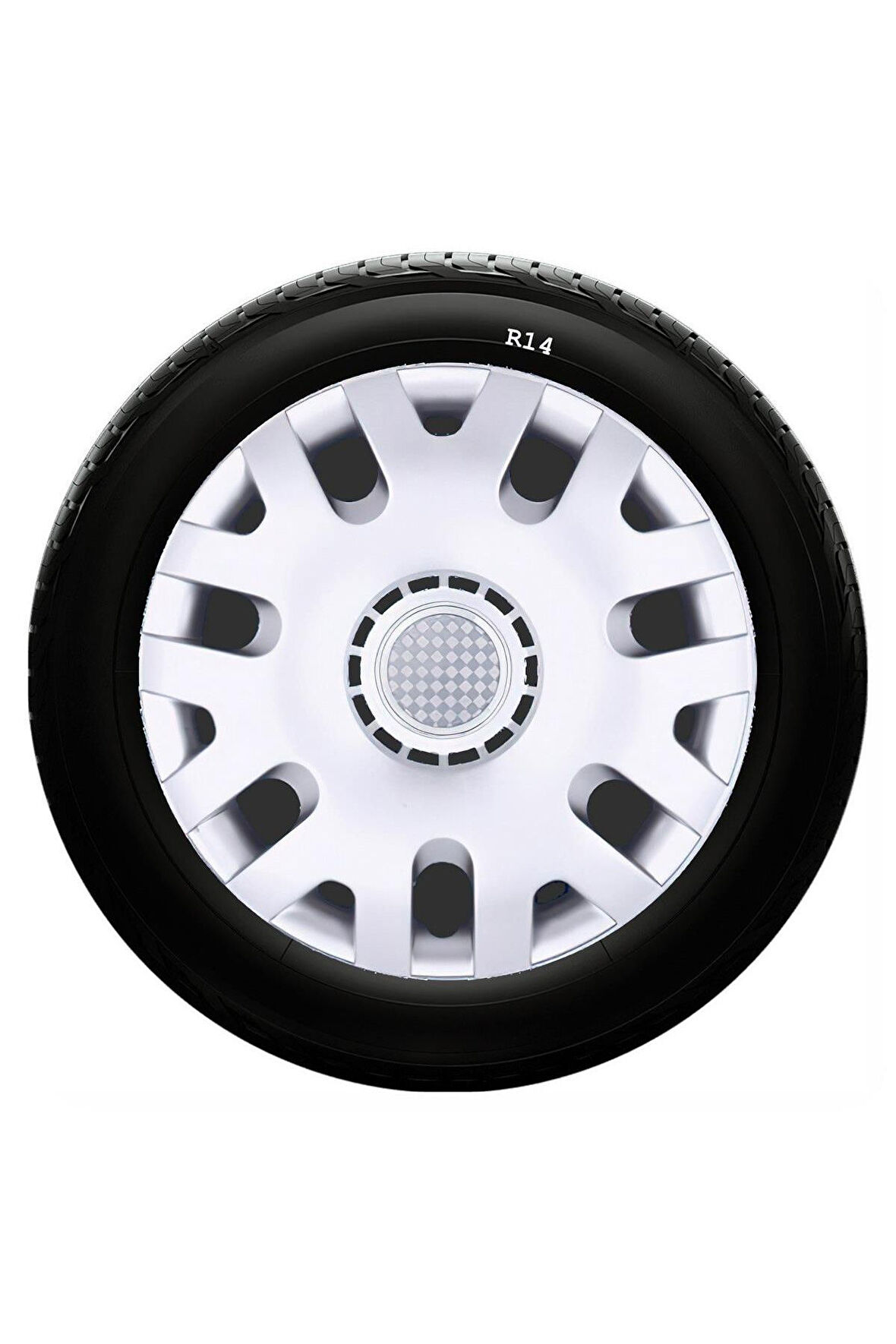 Hyundai Uyumlu 14 Inç Kırılmaz SKS Jant Kapağı 1 Takım 4 Adet No:204