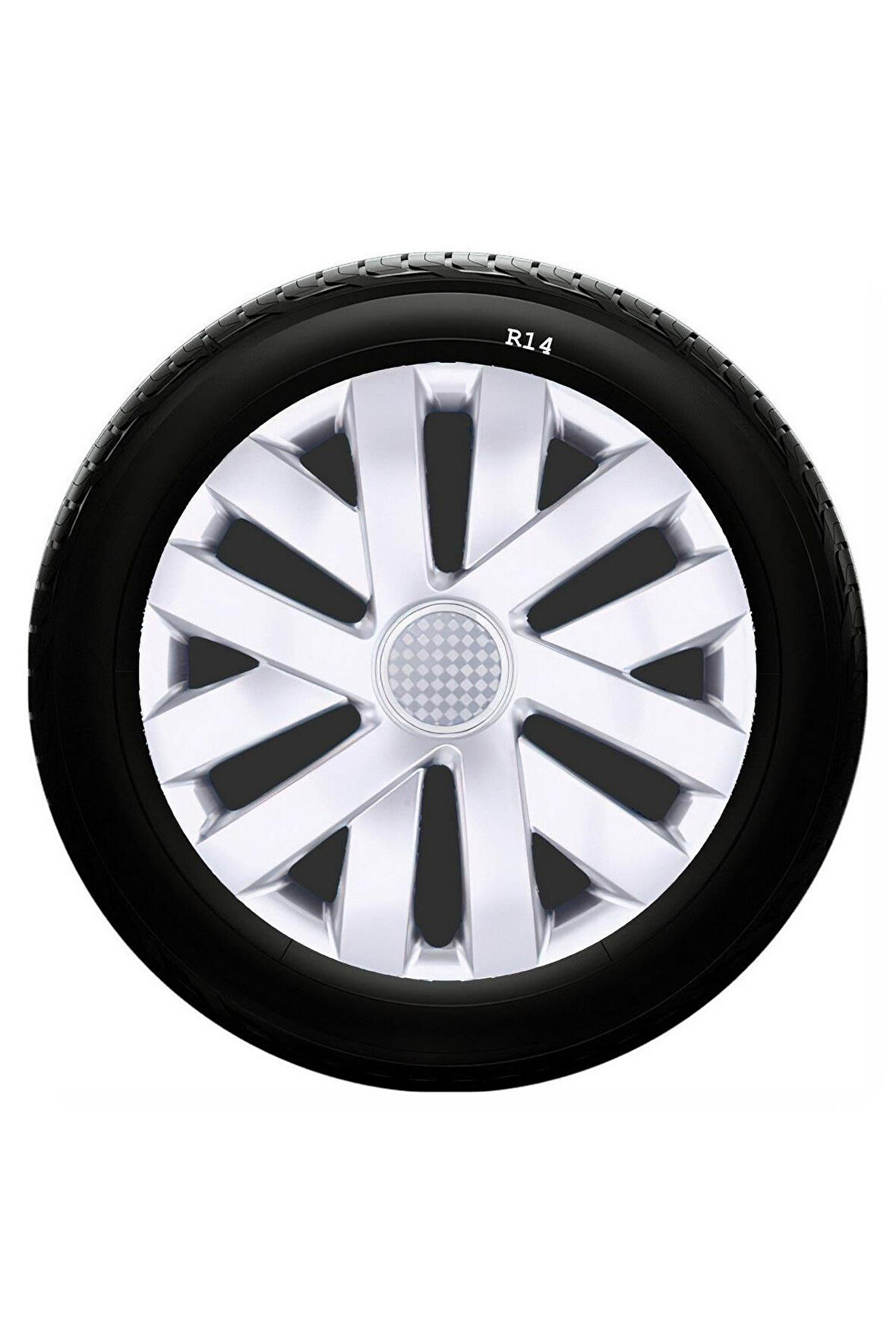 Kia Uyumlu 14 Inç Kırılmaz SKS Jant Kapağı 1 Takım 4 Adet No:216