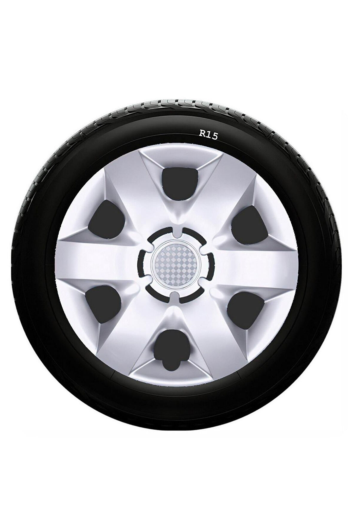 Ford Uyumlu 15 Inc Kırılmaz SKS Jant Kapağı 1 Takım 4 Adet No:310