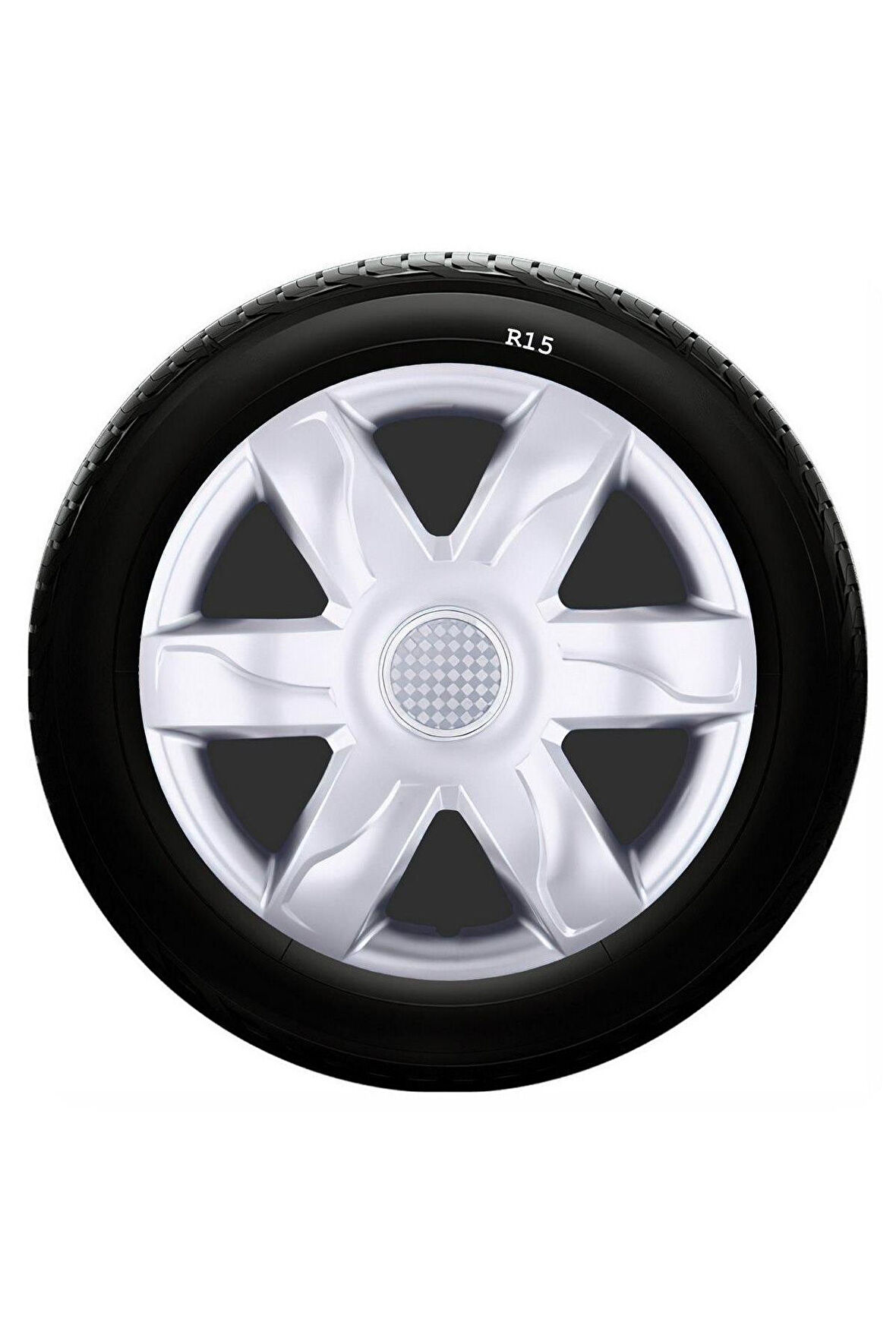 Ford Uyumlu 15 Inc Kırılmaz SKS Jant Kapağı 1 Takım 4 Adet No:318