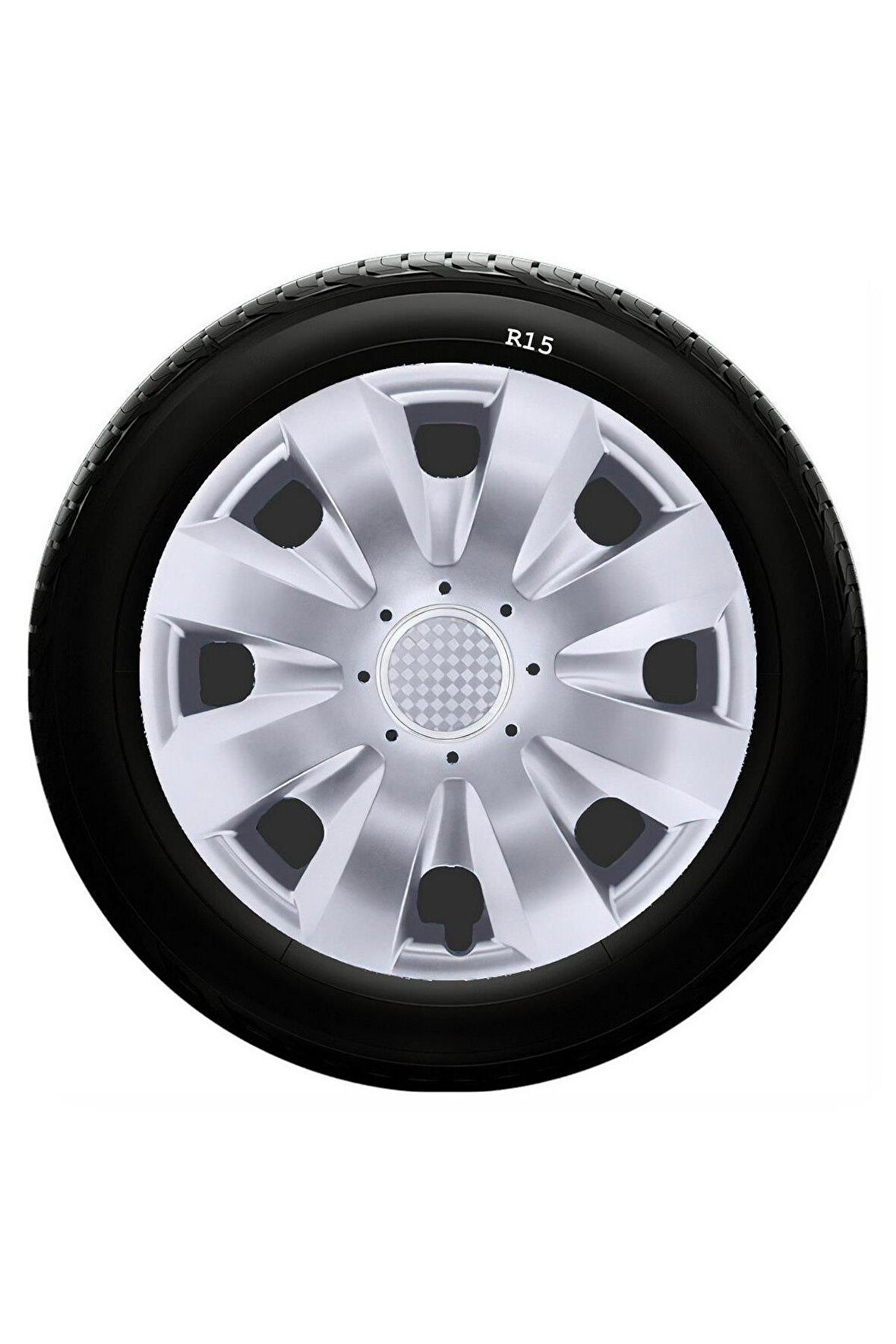 Fiat Uyumlu 15 Inç Kırılmaz SKS Jant Kapağı 1 Takım 4 Adet No:321