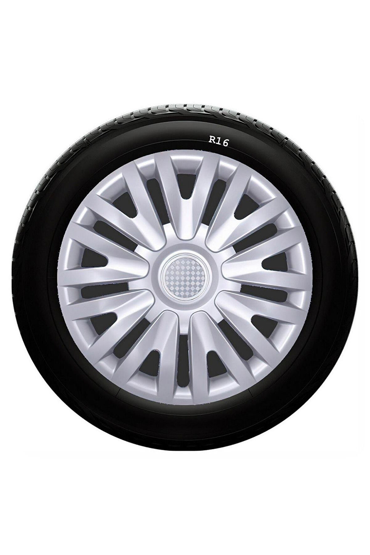 Fiat Uyumlu 16 Inc Kırılmaz SKS Jant Kapağı 1 Takım 4 Adet No:412