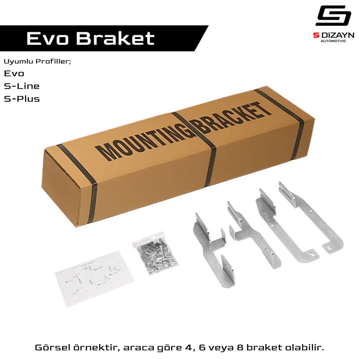 Mitsubishi L200 5 Makyajlı Evo Braket Seti 203 Cm Etekli 2019-2023