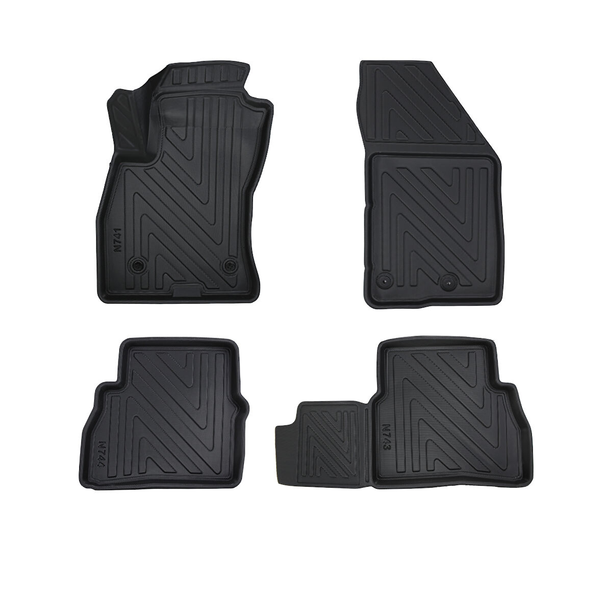 Fiat Doblo 2015-2022 Combi Premium Seri Araca Özel 3D Havuzlu Oto Paspas