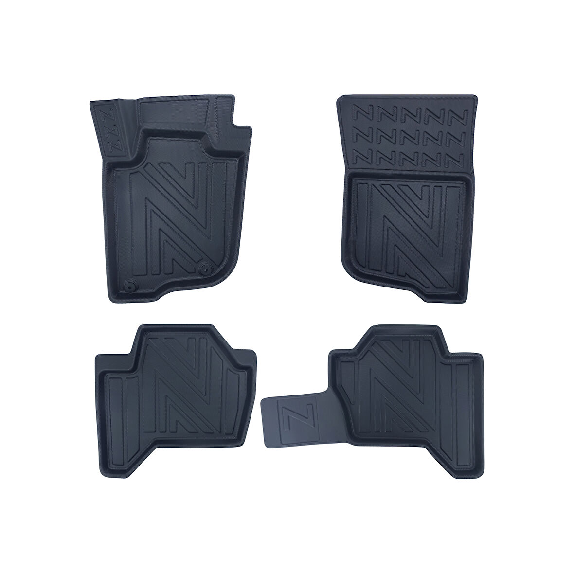 Mitsubishi L200 2019 ve Sonrası  Blizzard-Tornado-Storm Premium Seri Araca Özel 3D Havuzlu Oto Paspas