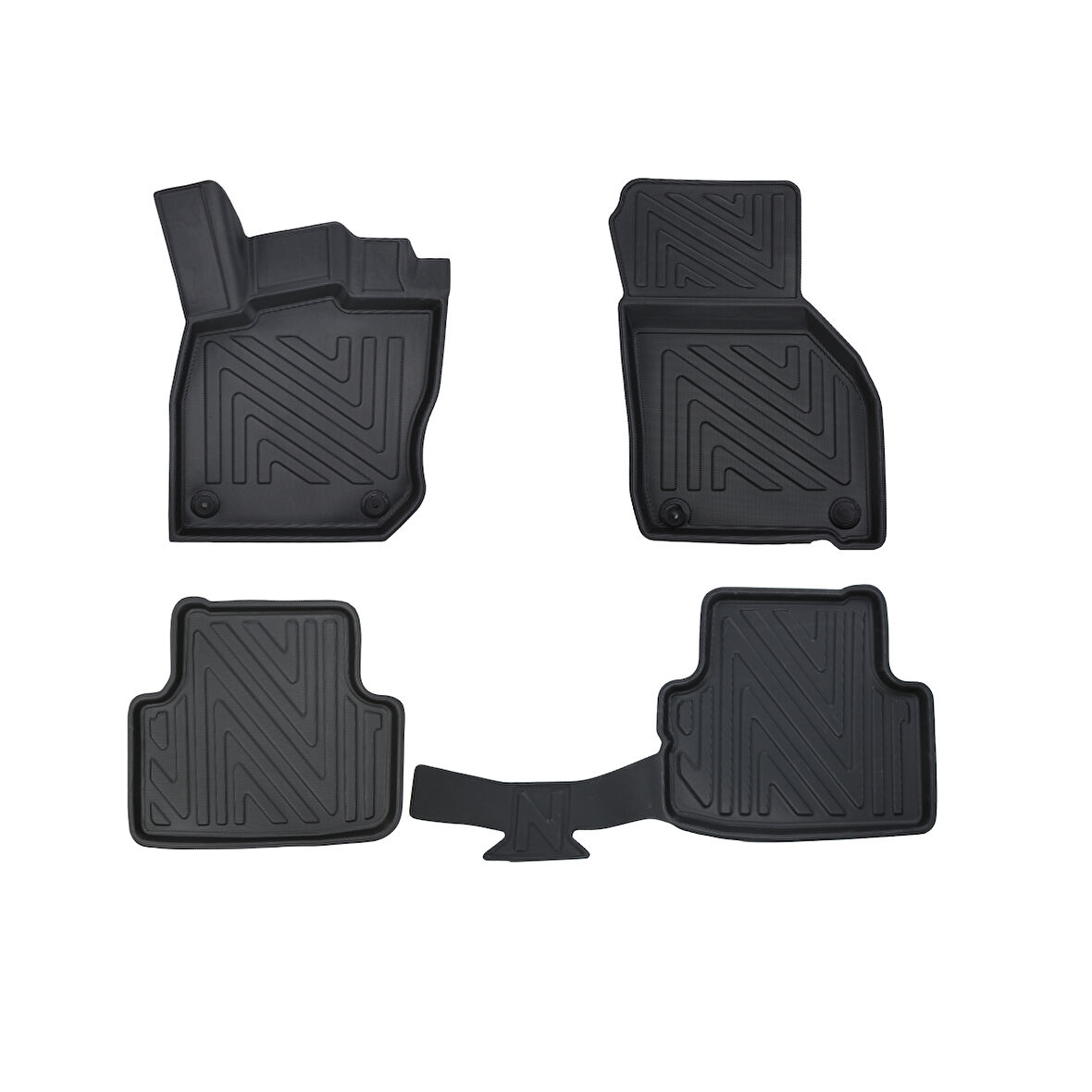 Skoda Octavia 2020 ve Sonrası Premium Seri Araca Özel 3D Havuzlu Oto Paspas