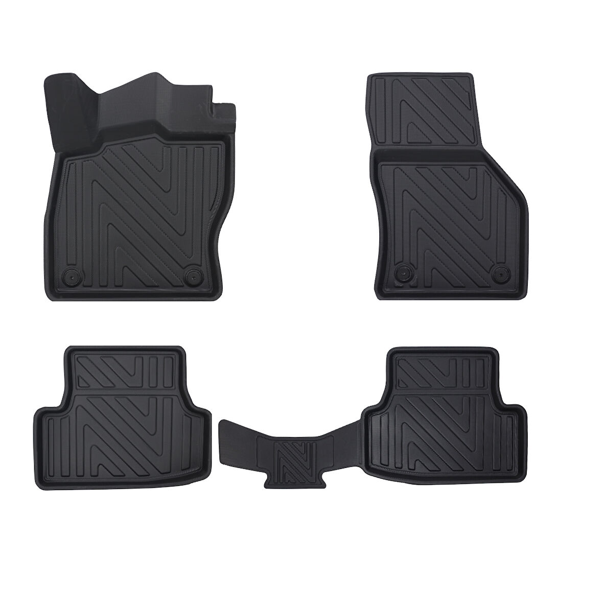 Volkswagen Golf 7 2012-2019 Premium Seri Araca Özel 3D Havuzlu Oto Paspas