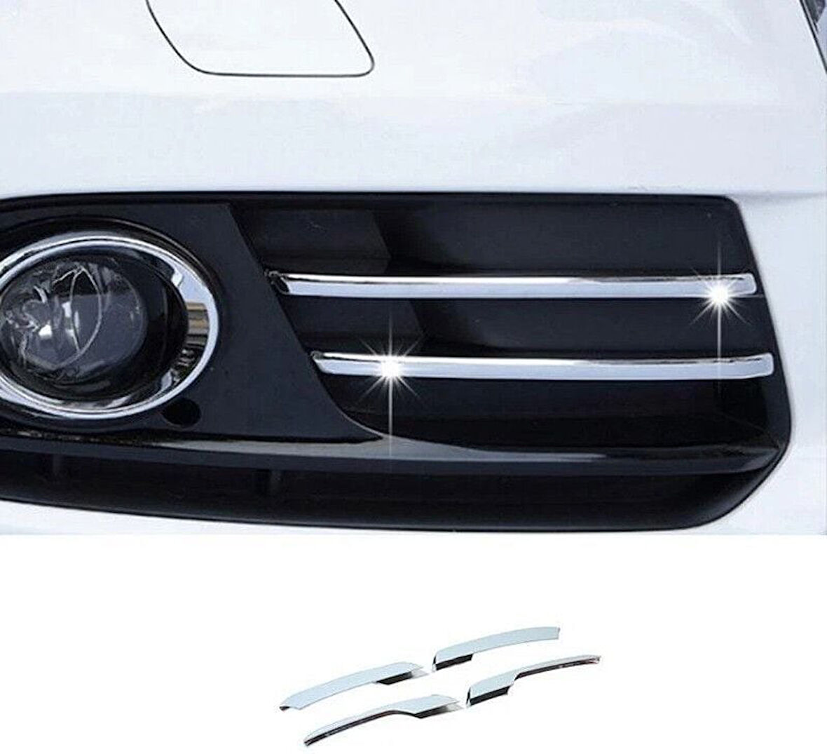 Audi Q5 Uyumlu 2010 2017 Sis Lambası Çerçevesi Kaplama Krom Parça